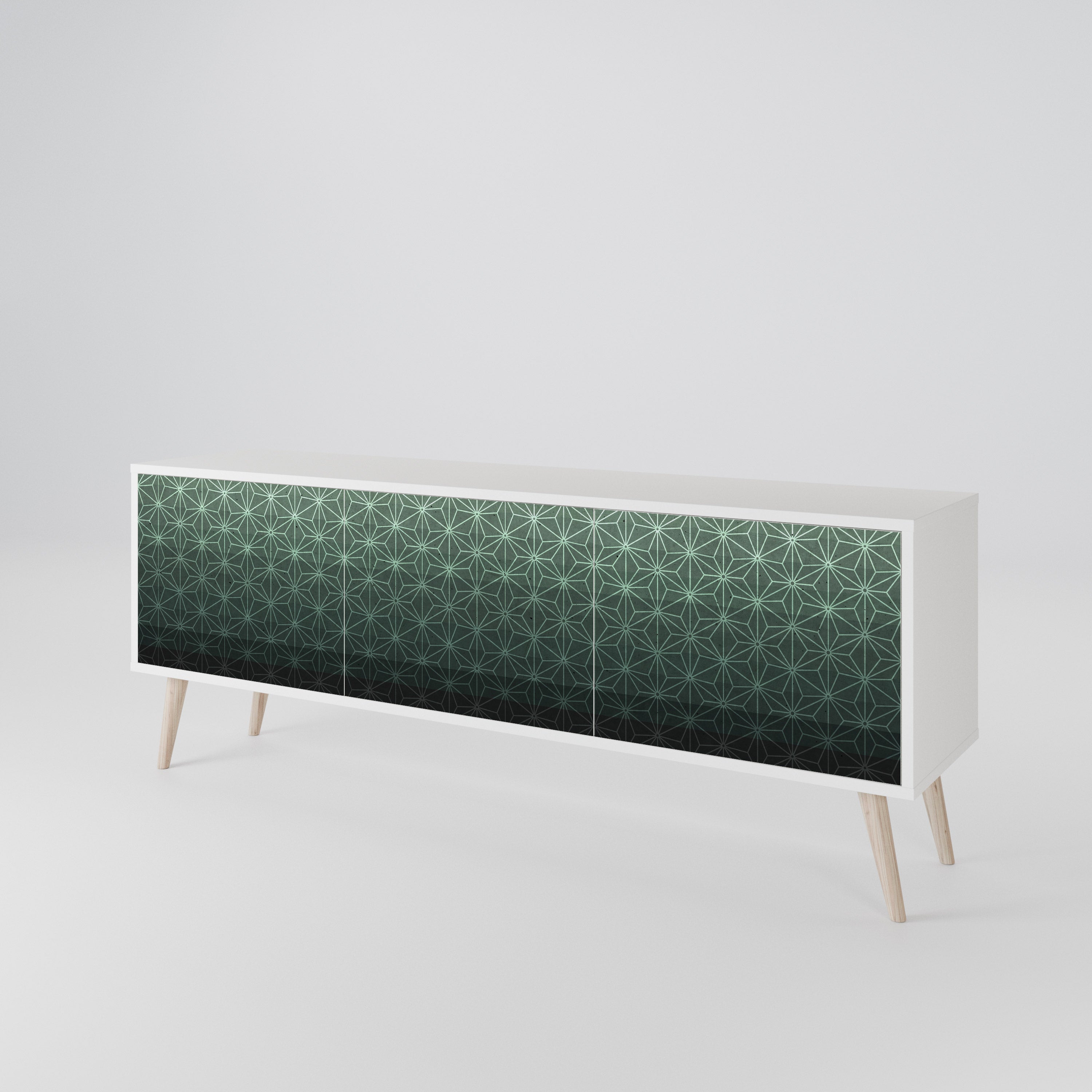 ORNAMENTAL GLIMMER TV-bänk med 3 dörrar