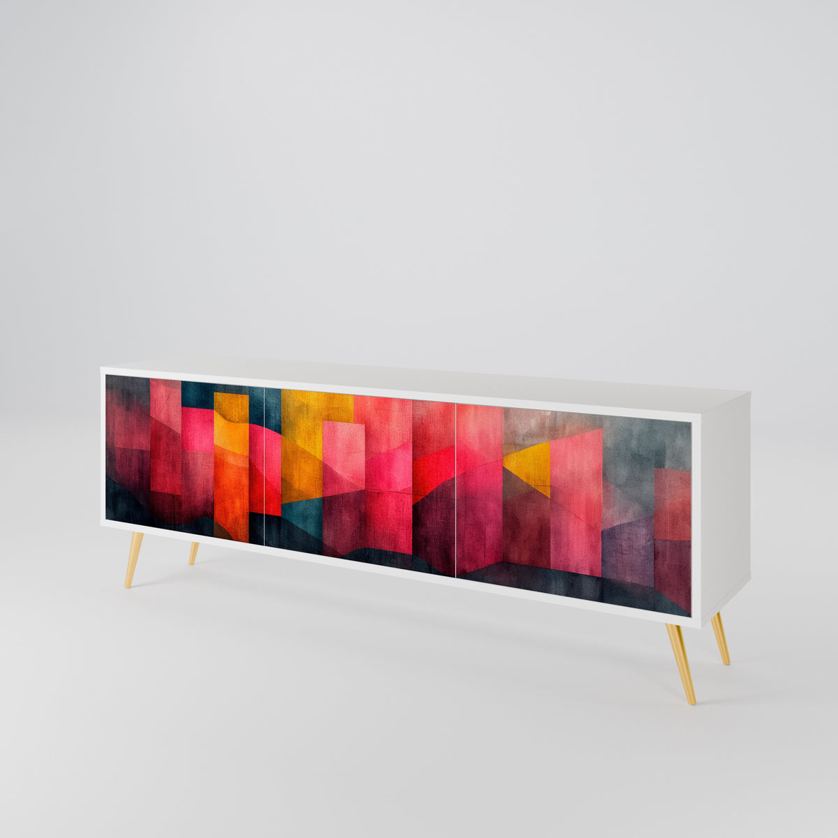 COLORFUL SOUNDS TV-bänk med 3 dörrar
