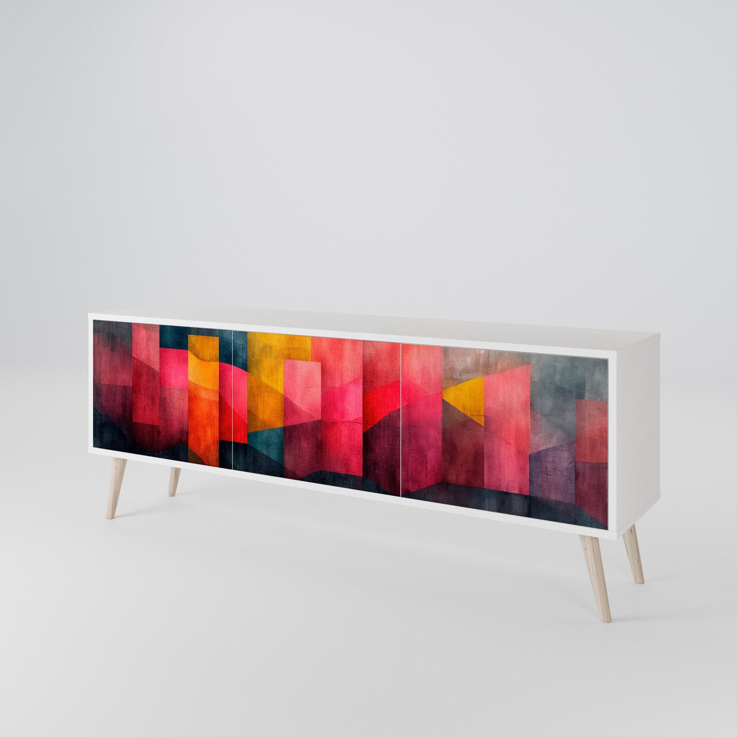 COLORFUL SOUNDS TV-bänk med 3 dörrar