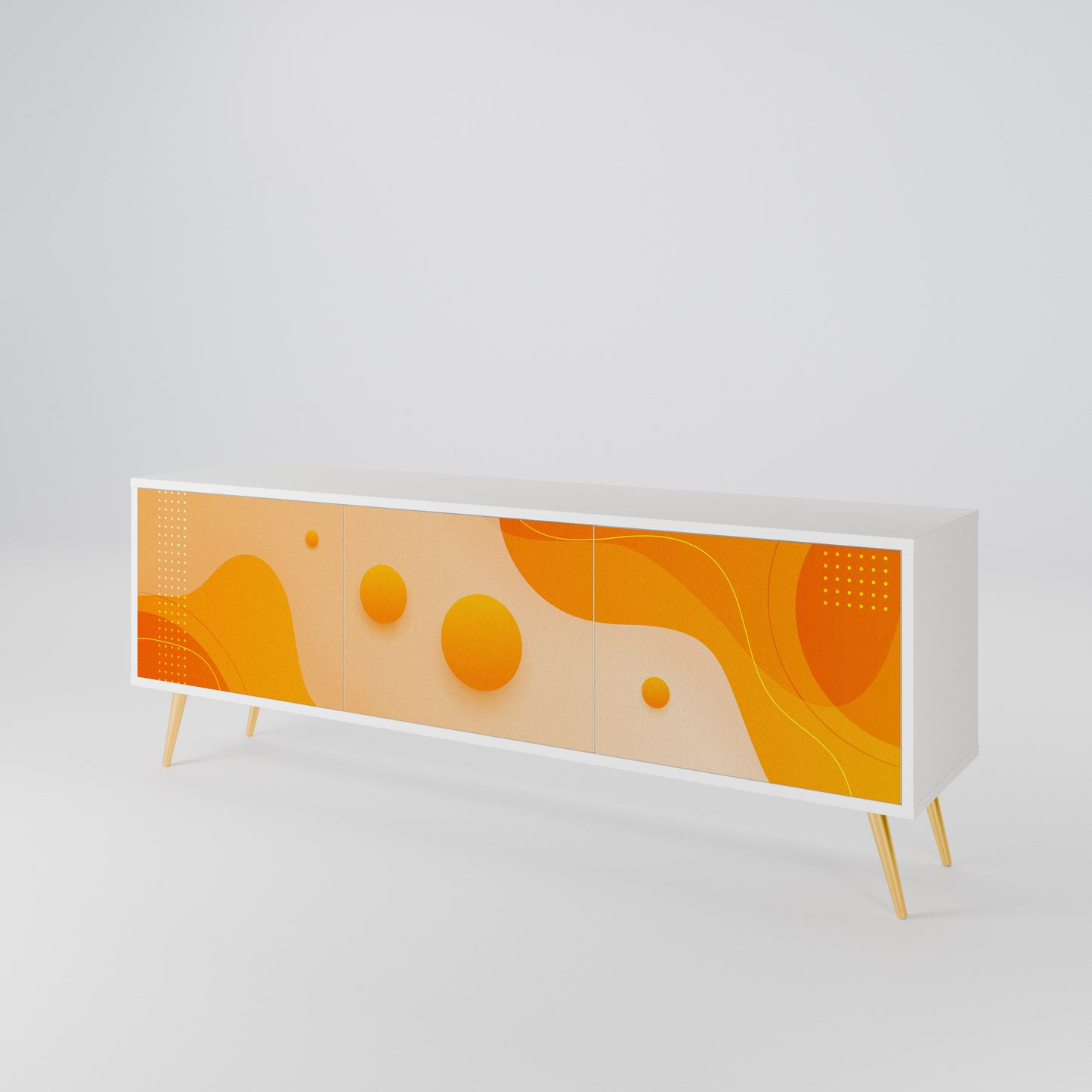 ORANGE ARRANGEMENT 3-Door TV Cabinet
