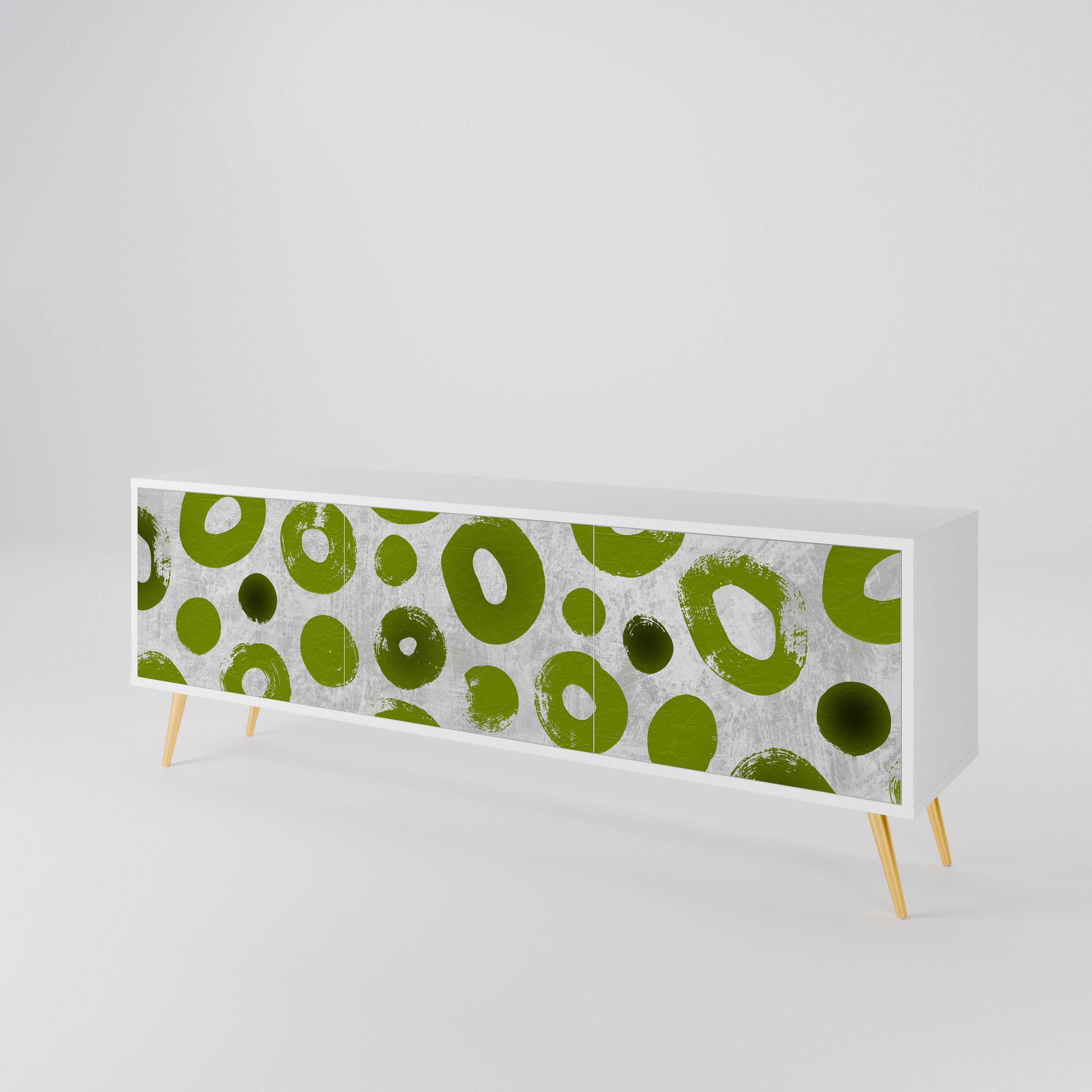 GREEN RHAPSODY TV-bänk med 3 dörrar