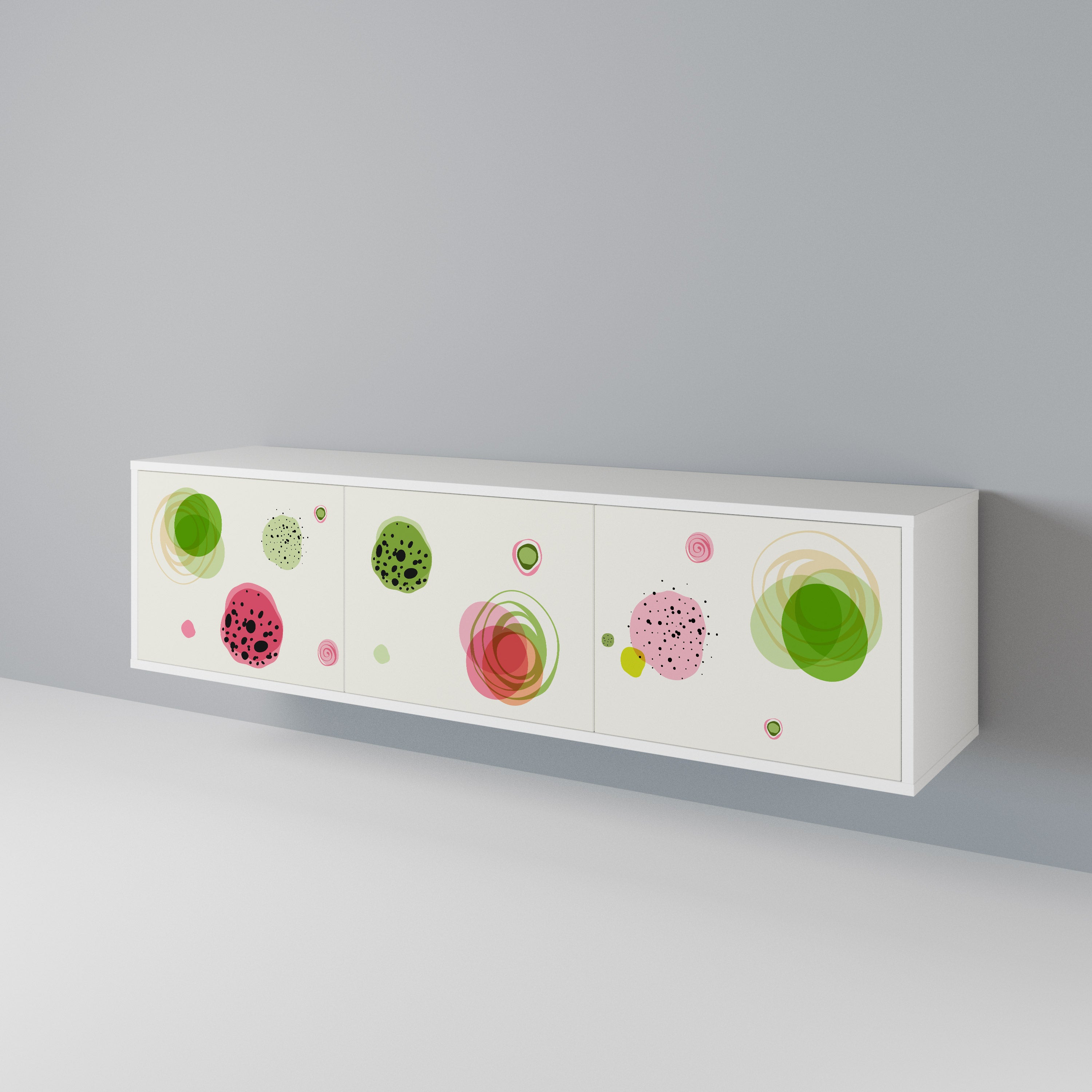 COLORFUL COSMOS TV-bänk med 3 dörrar