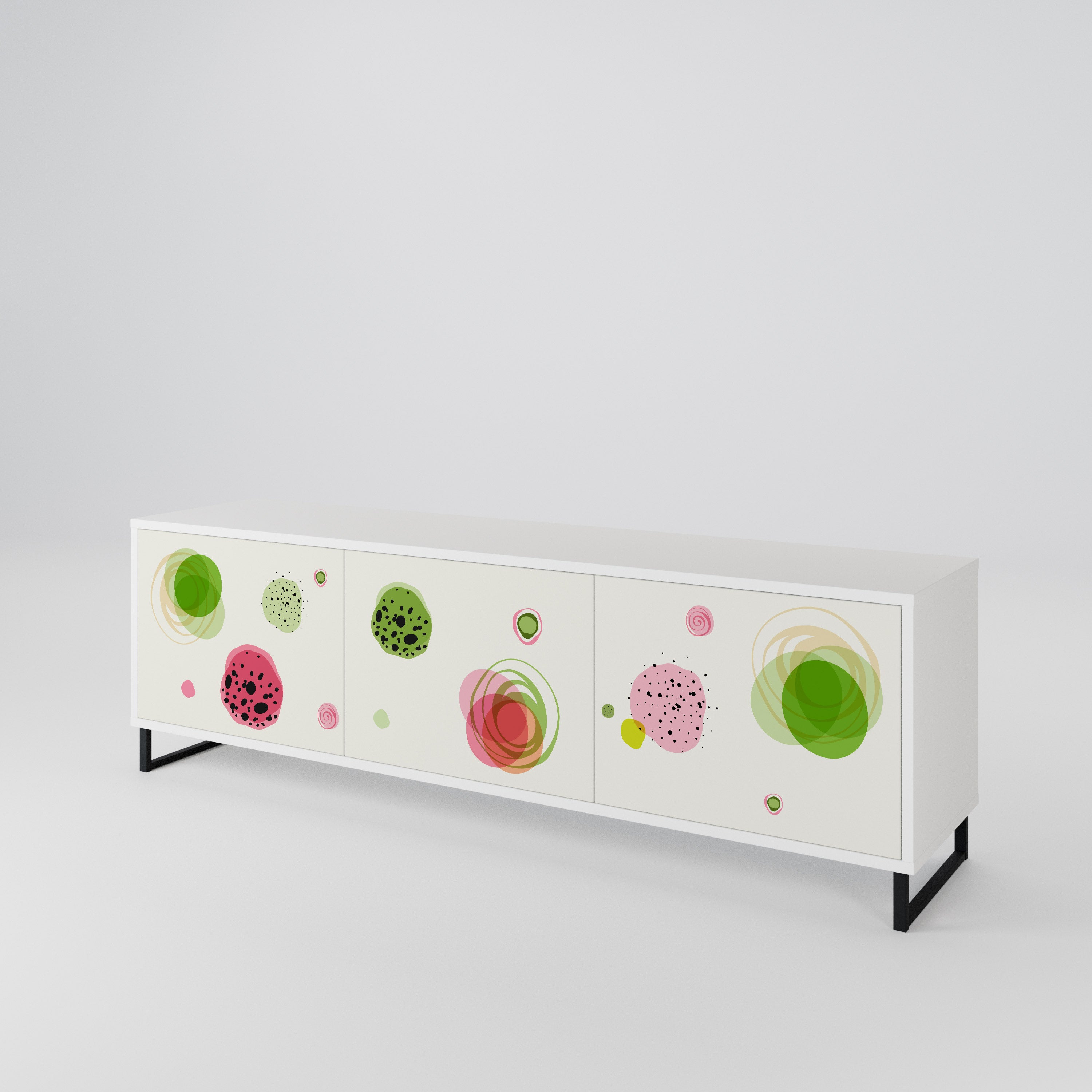 COLORFUL COSMOS TV-bänk med 3 dörrar
