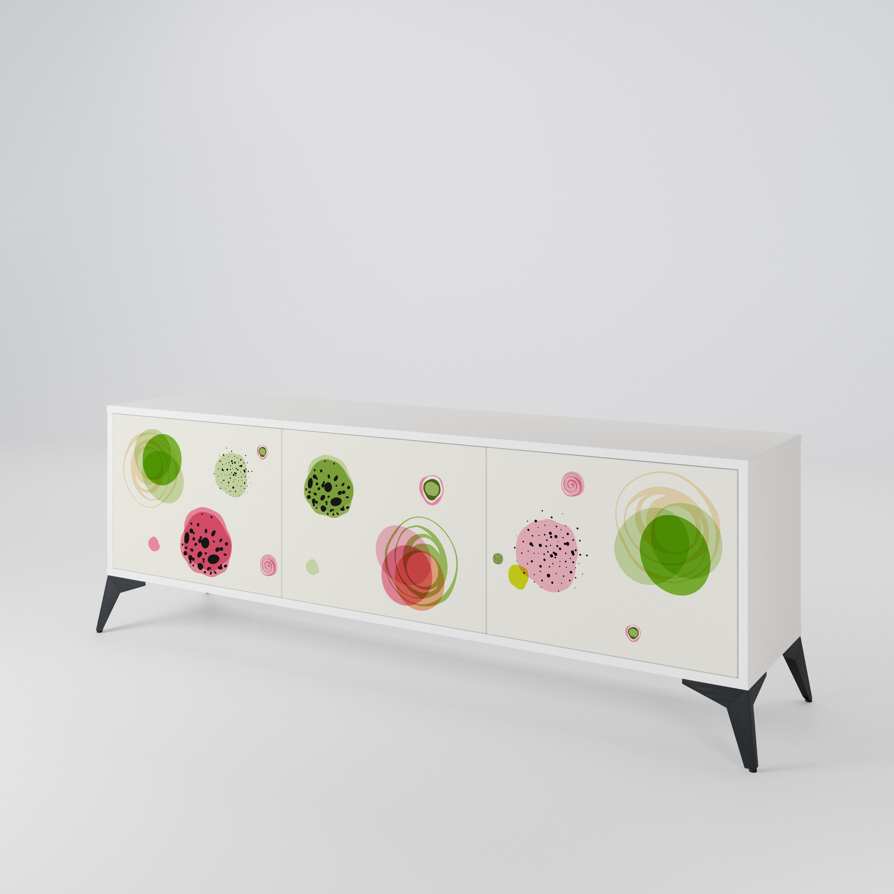 COLORFUL COSMOS TV-bänk med 3 dörrar