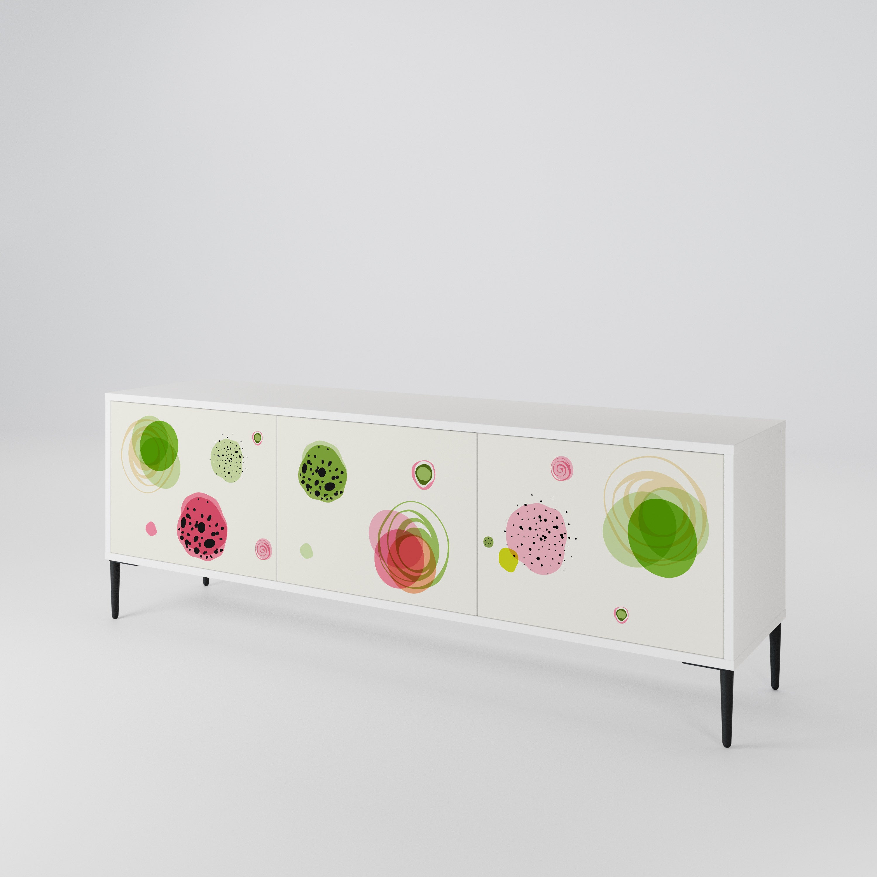 COLORFUL COSMOS TV-bänk med 3 dörrar