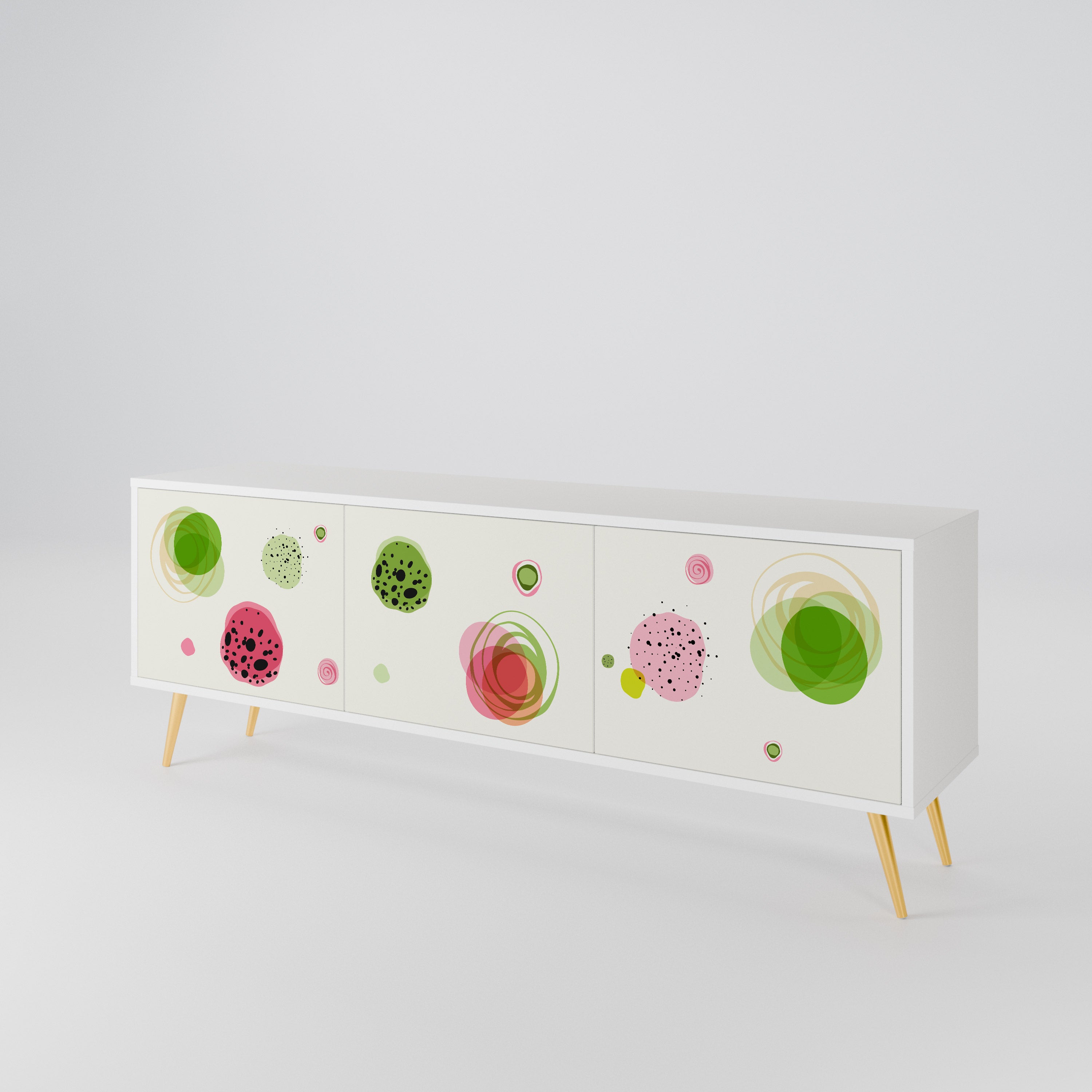 COLORFUL COSMOS TV-bänk med 3 dörrar