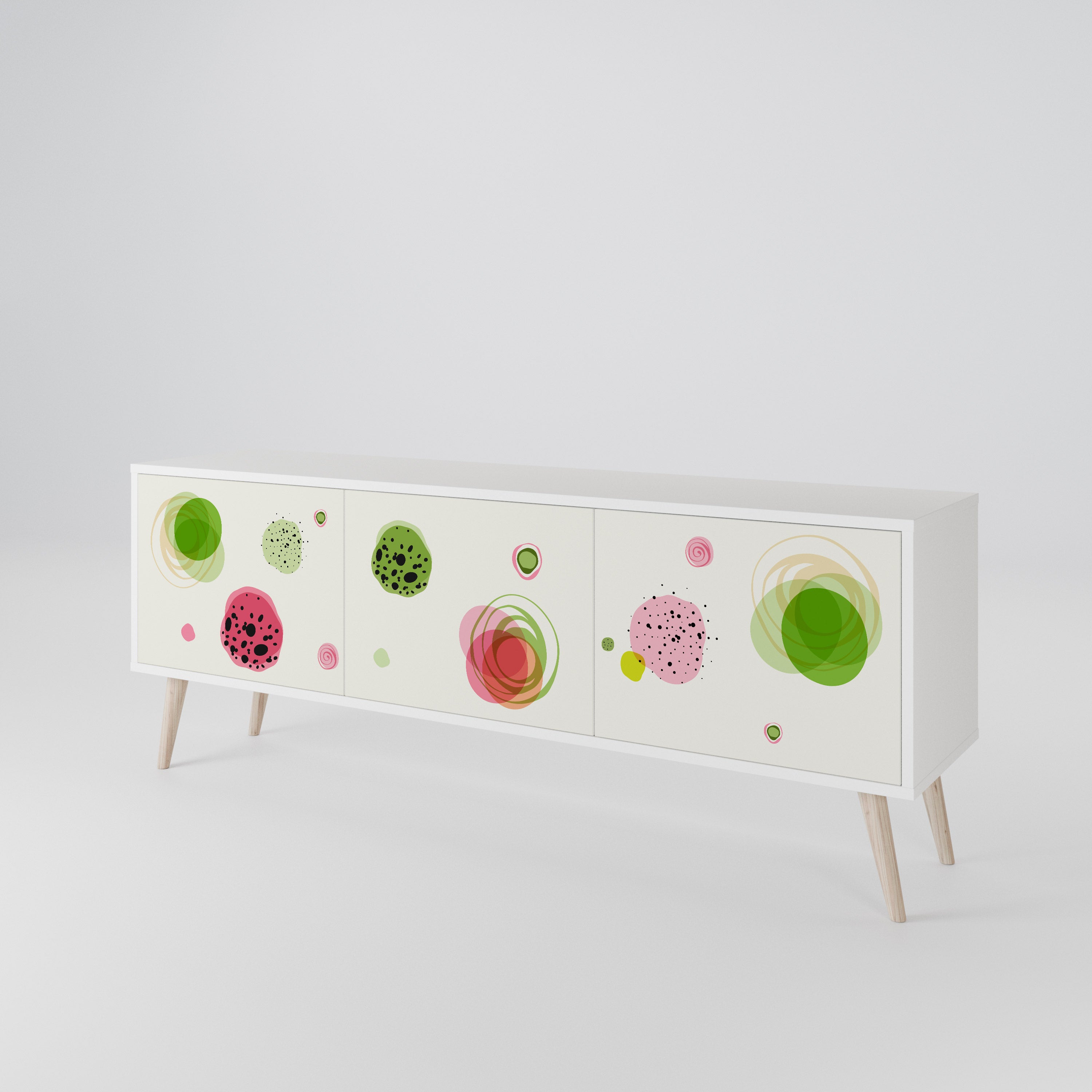 COLORFUL COSMOS TV-bänk med 3 dörrar