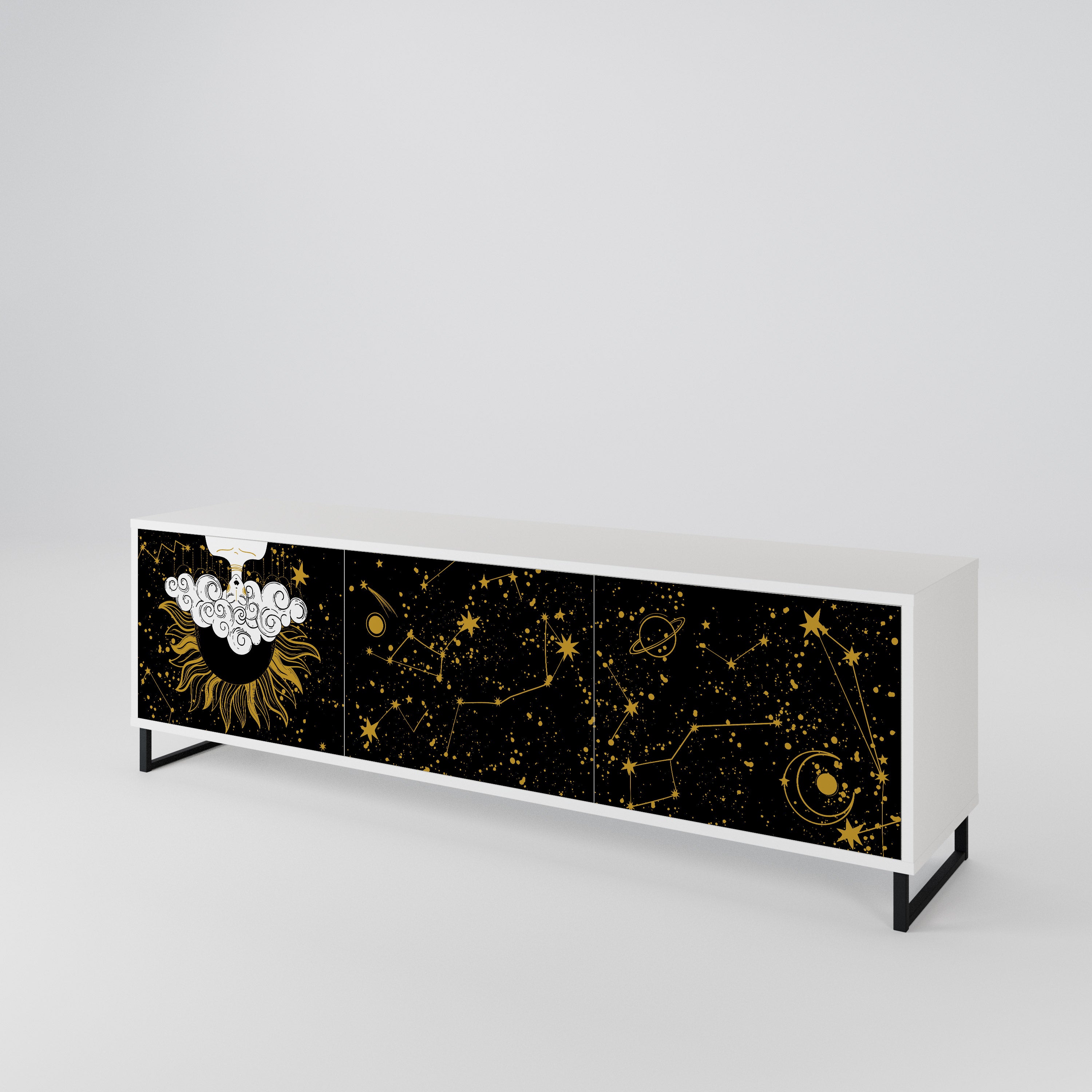 STELLAR CONSTELLATIONS TV-bänk med 3 dörrar