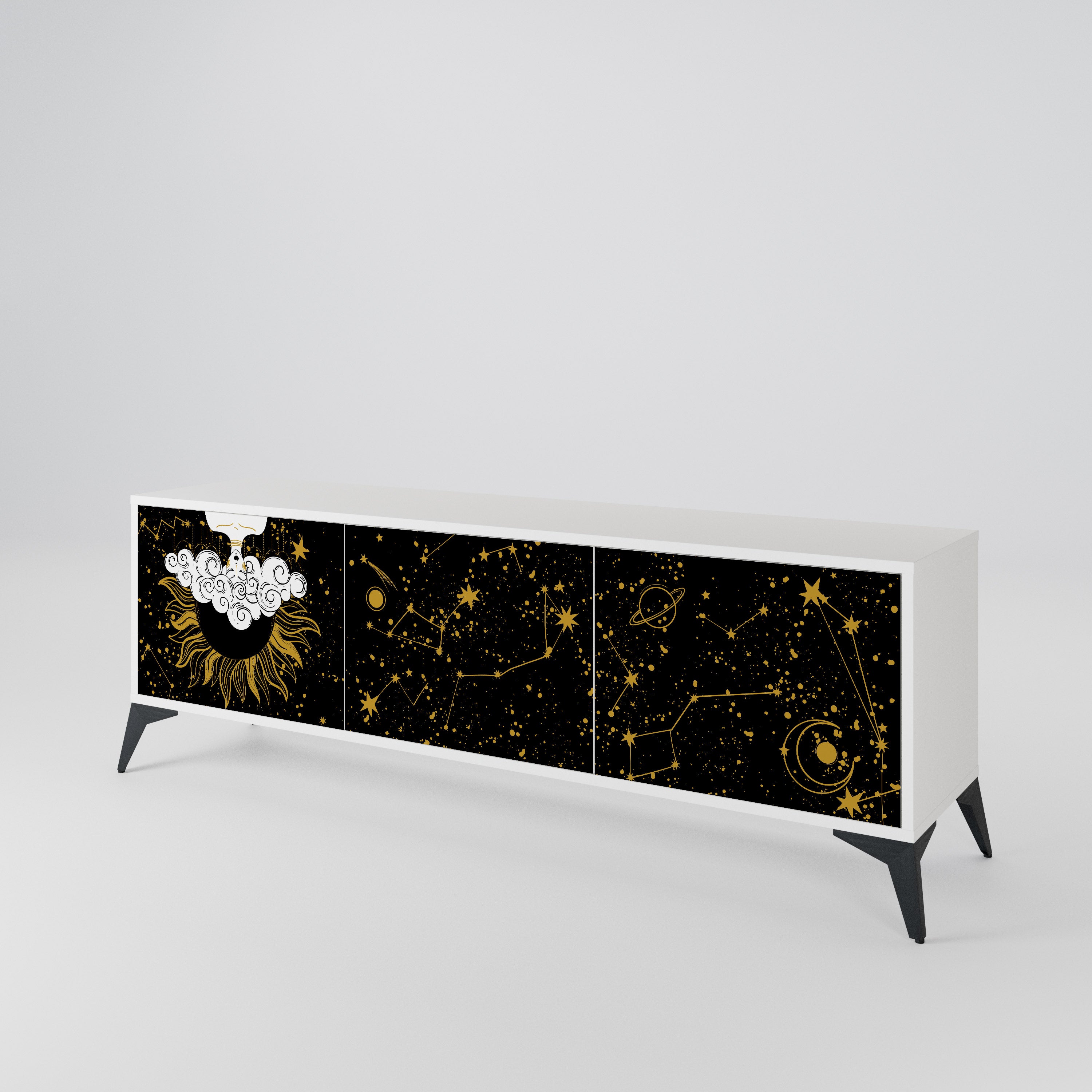 STELLAR CONSTELLATIONS TV-bänk med 3 dörrar
