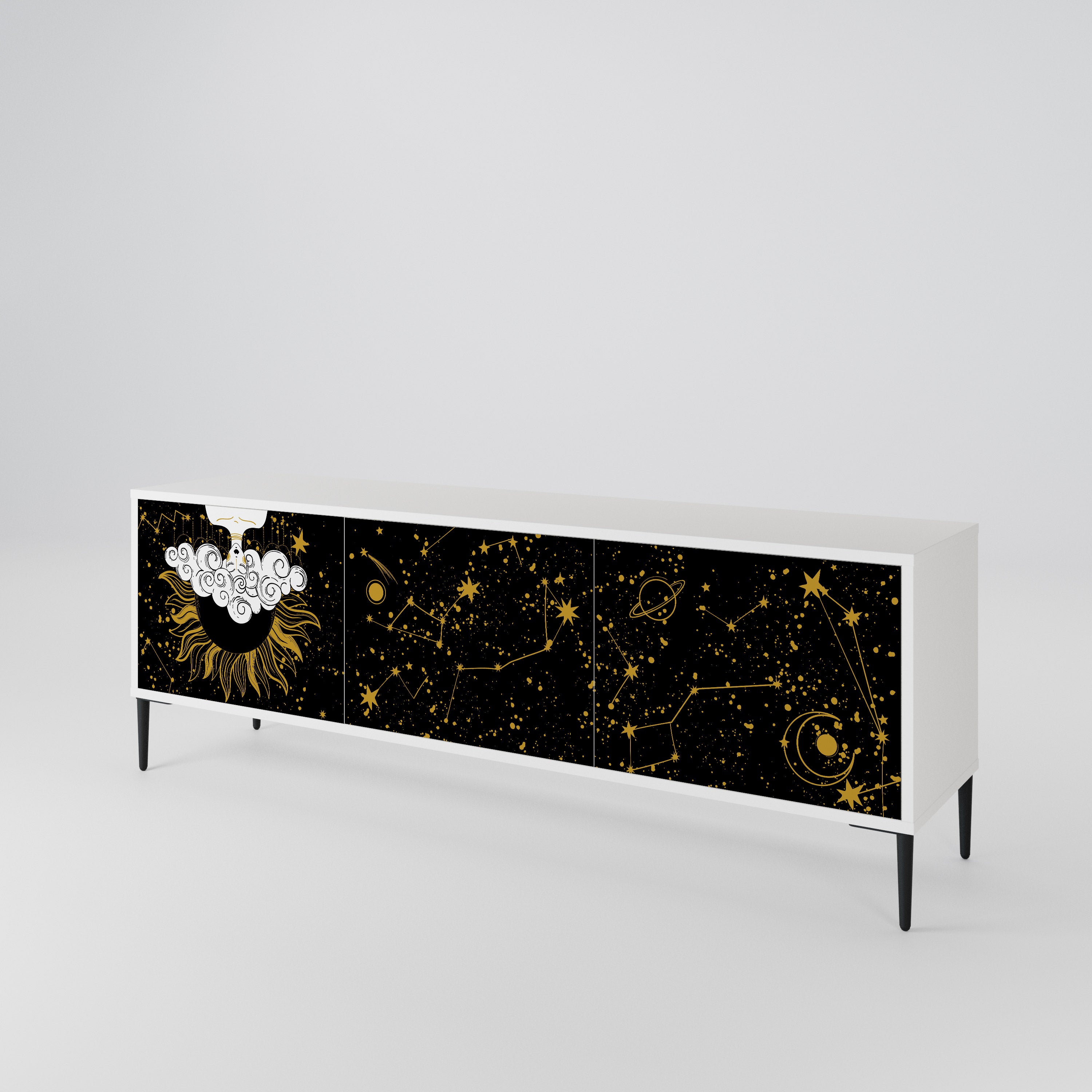 STELLAR CONSTELLATIONS TV-bänk med 3 dörrar