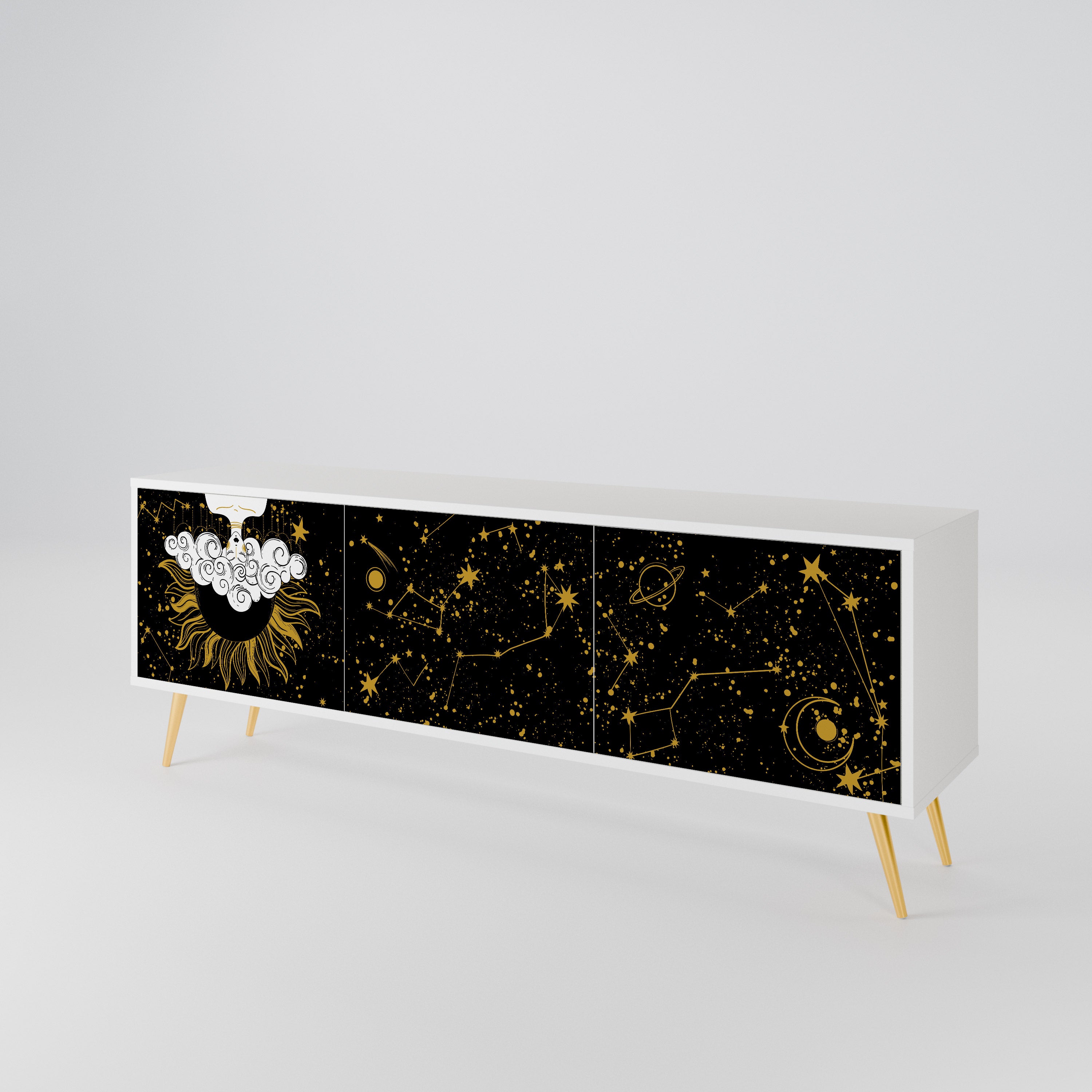 STELLAR CONSTELLATIONS TV-bänk med 3 dörrar