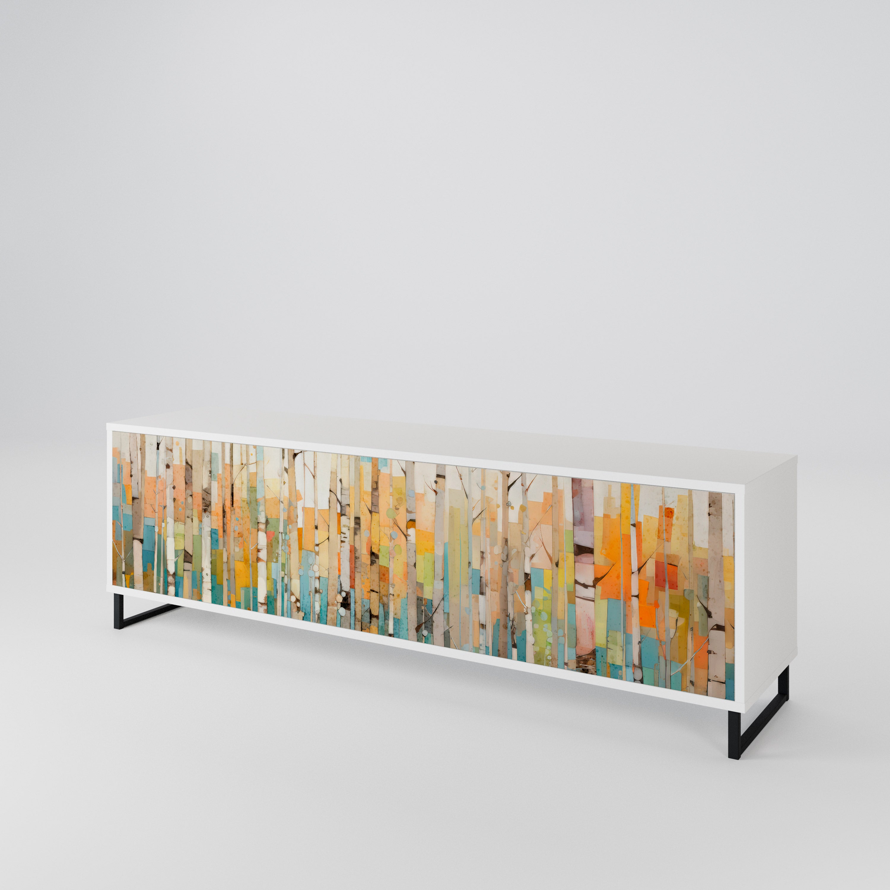 BIRCH KALEIDOSCOPE 3-Door TV Cabinet