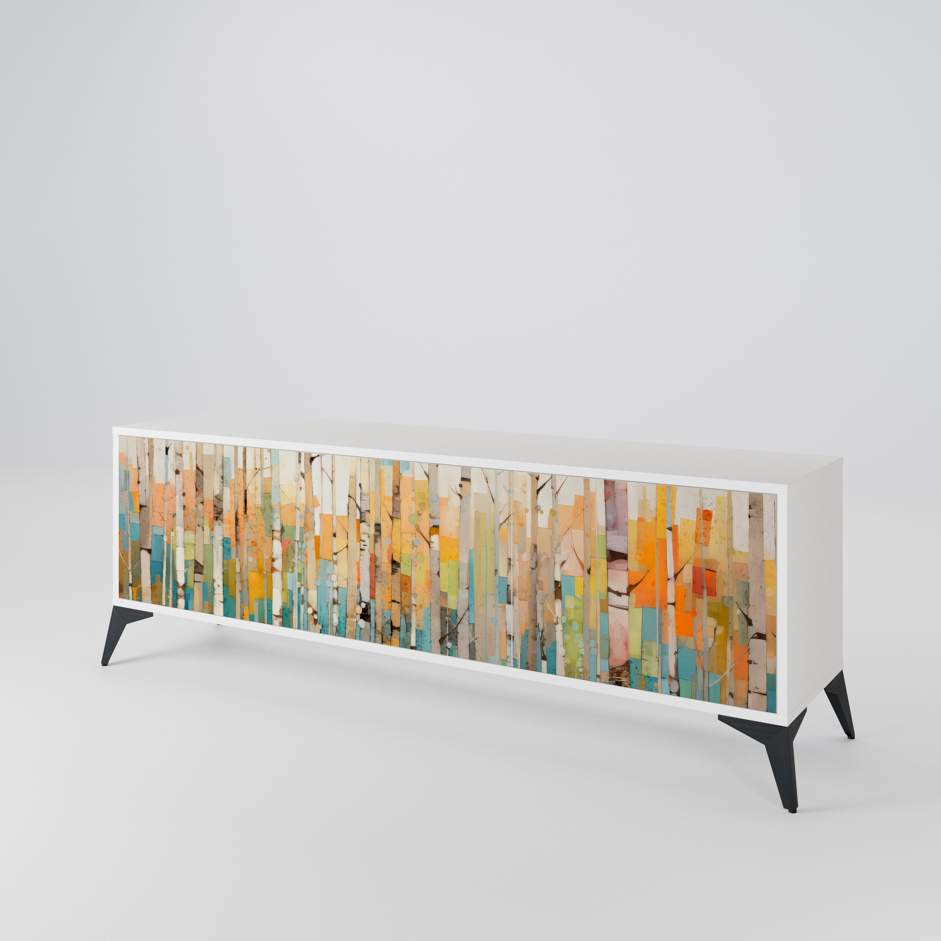 BIRCH KALEIDOSCOPE 3-Door TV Cabinet