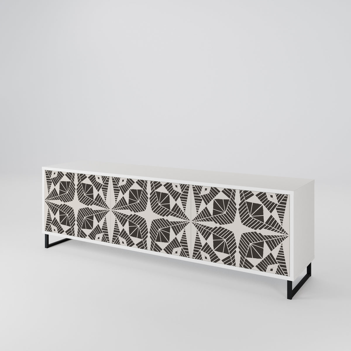MONOCHROME NEXUS TV-bänk med 3 dörrar