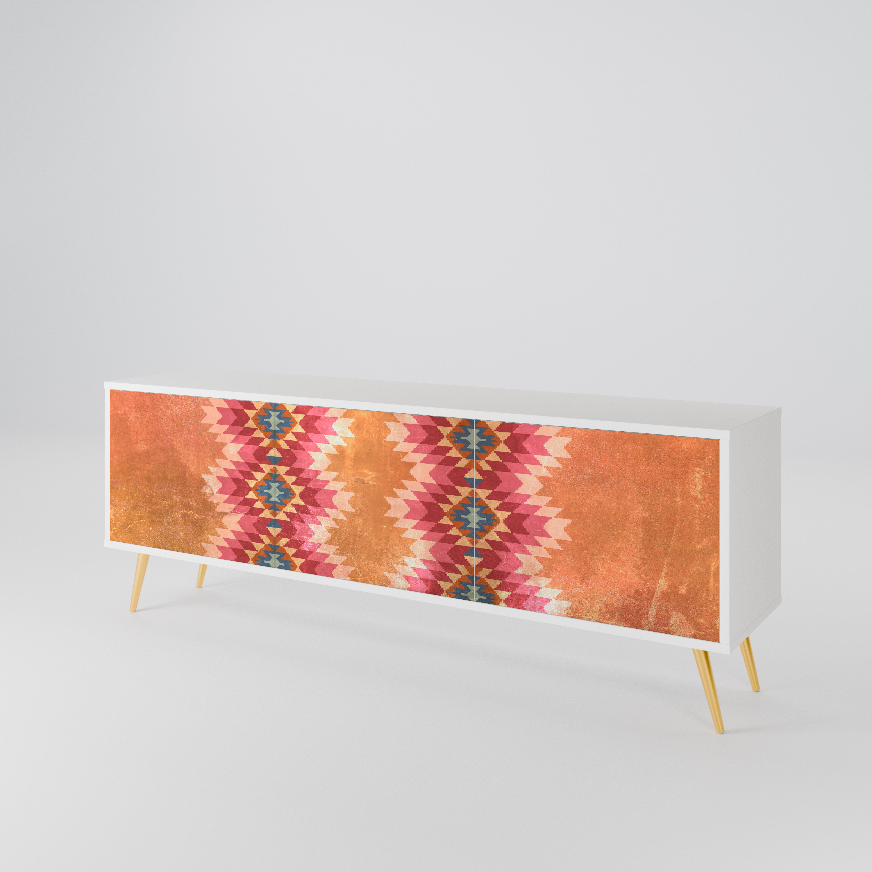 INDIAN FOLK 3-Door TV Cabinet