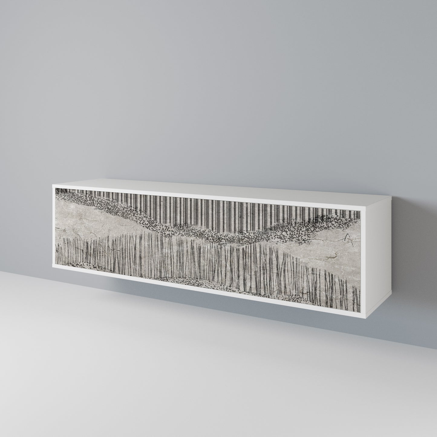 GRAIN LINES TV-bänk med 3 dörrar