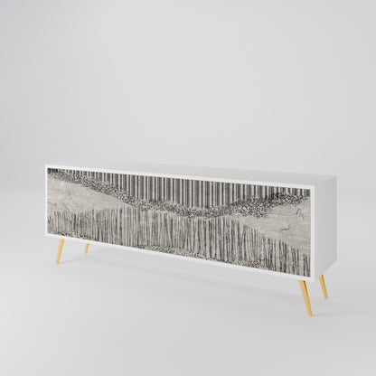 GRAIN LINES TV-bänk med 3 dörrar