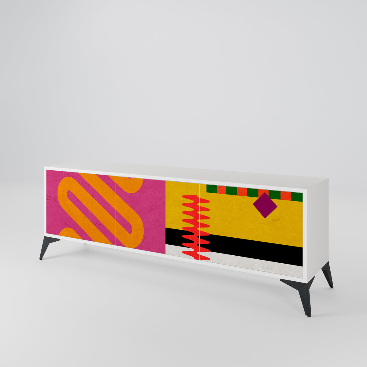 VIVID ART TV-bänk med 3 dörrar