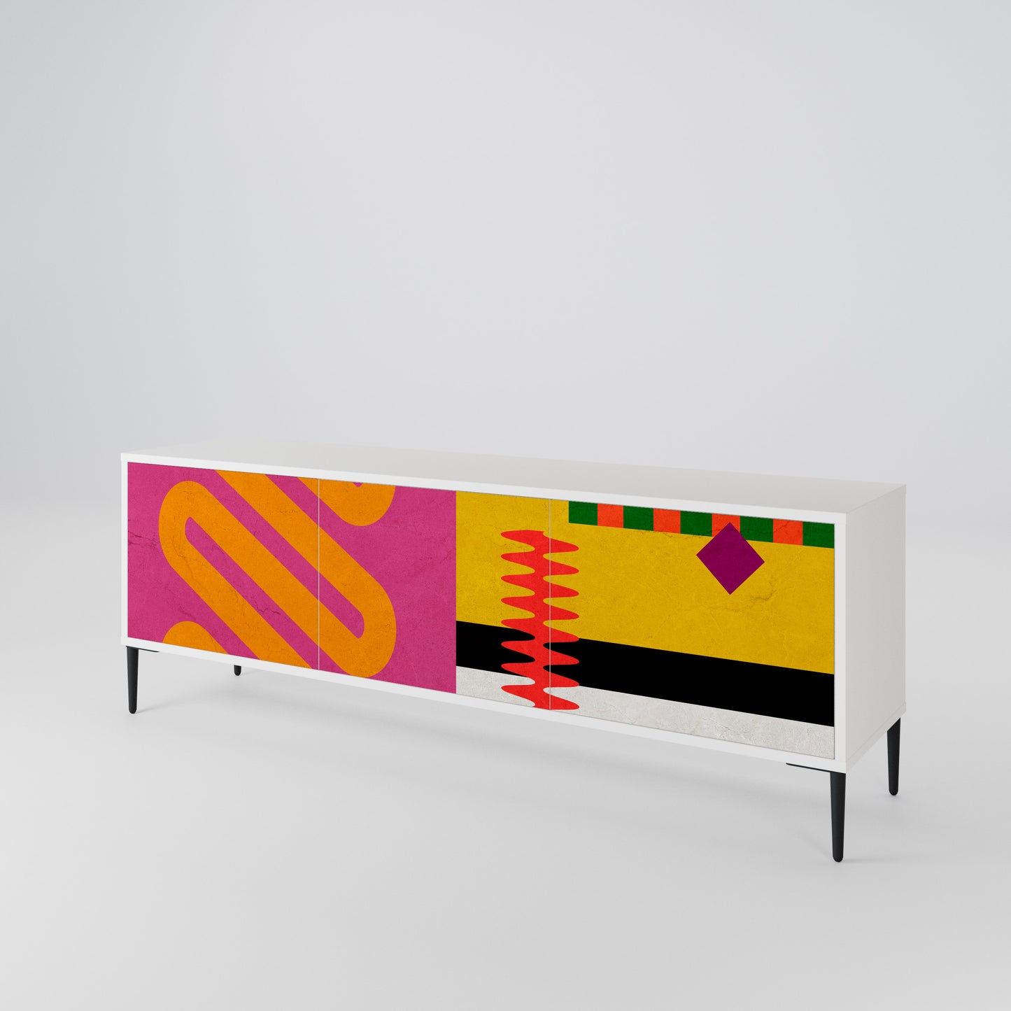 VIVID ART TV-bänk med 3 dörrar