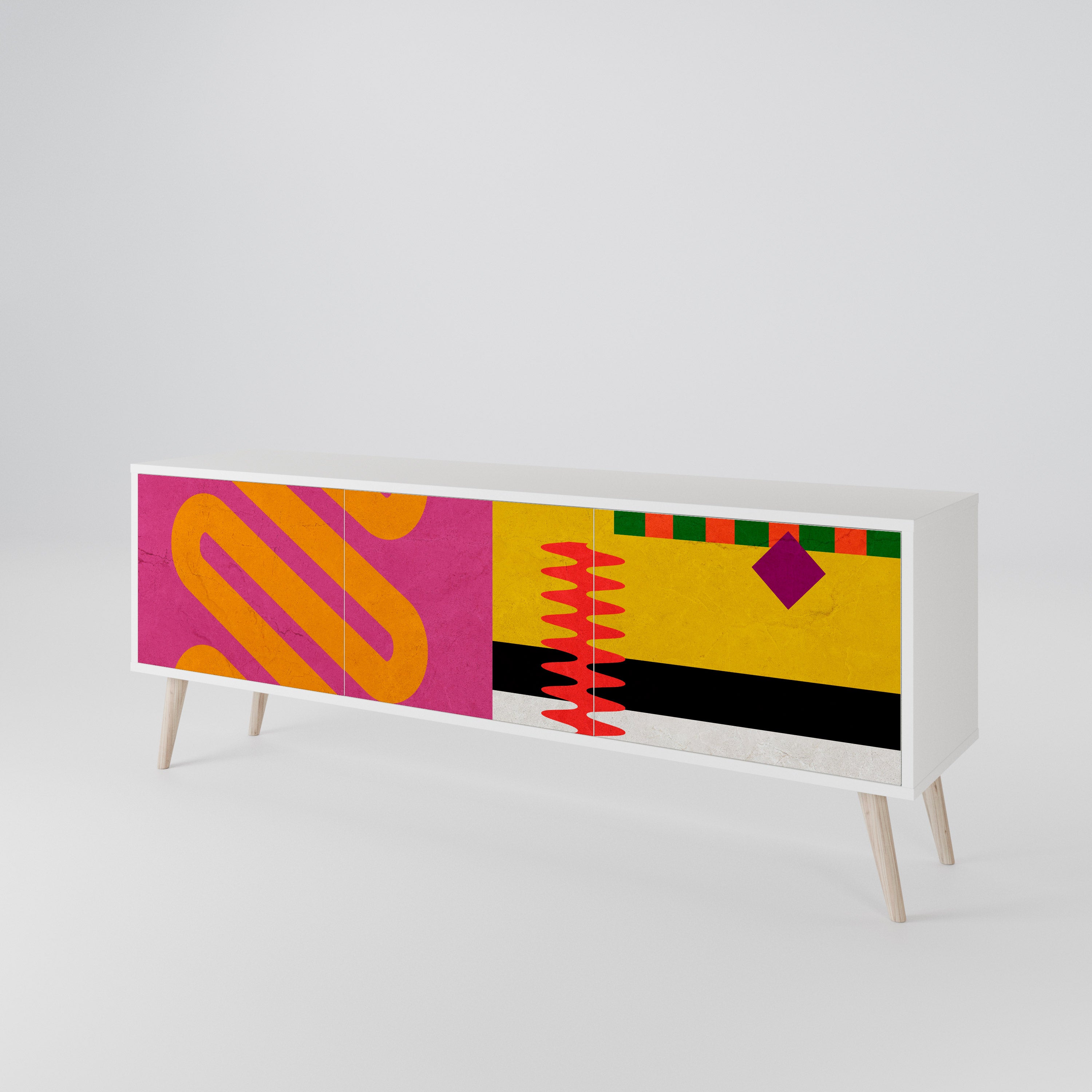 VIVID ART 3-Door TV Cabinet