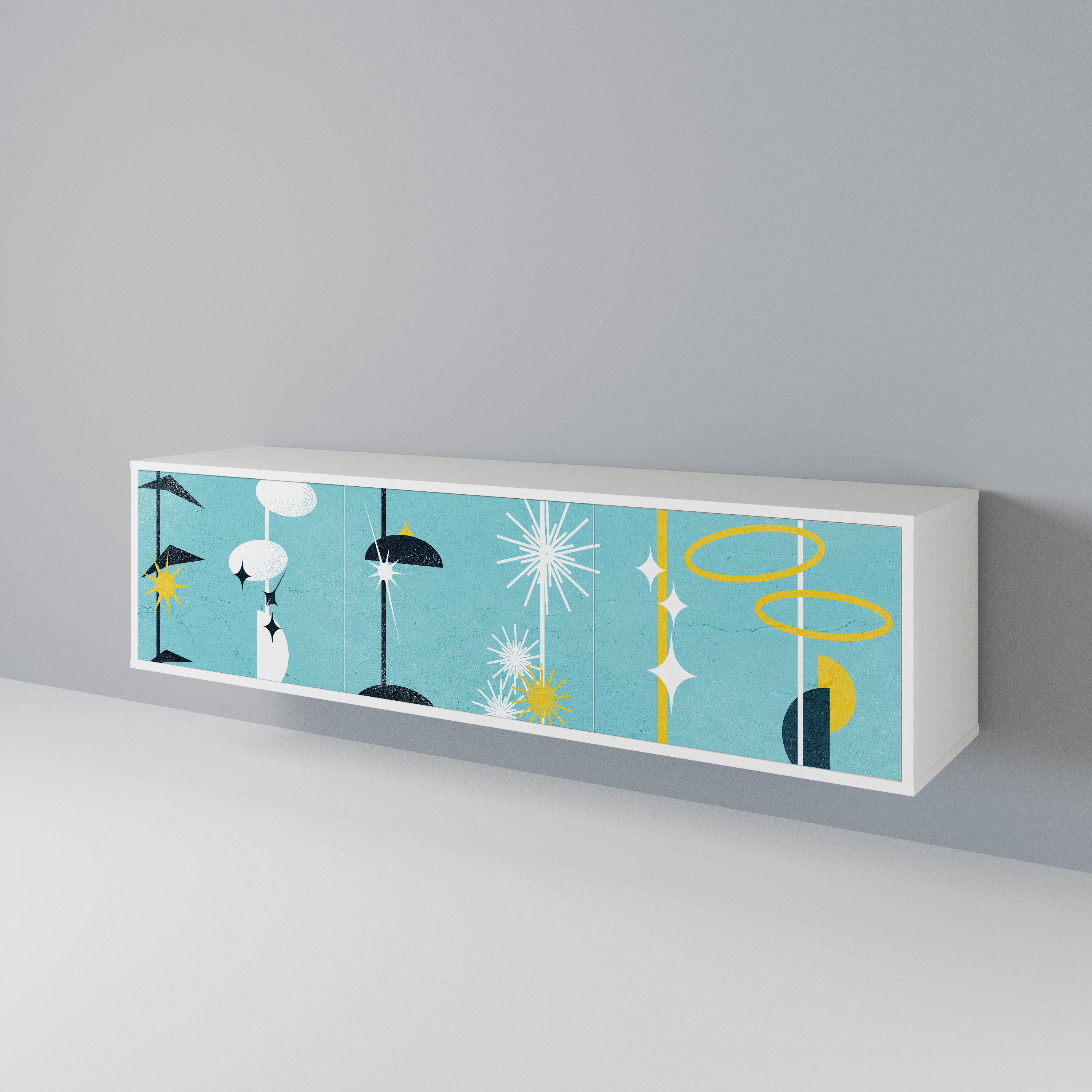 PATHS TO HAPPINESS 3-Door TV Cabinet