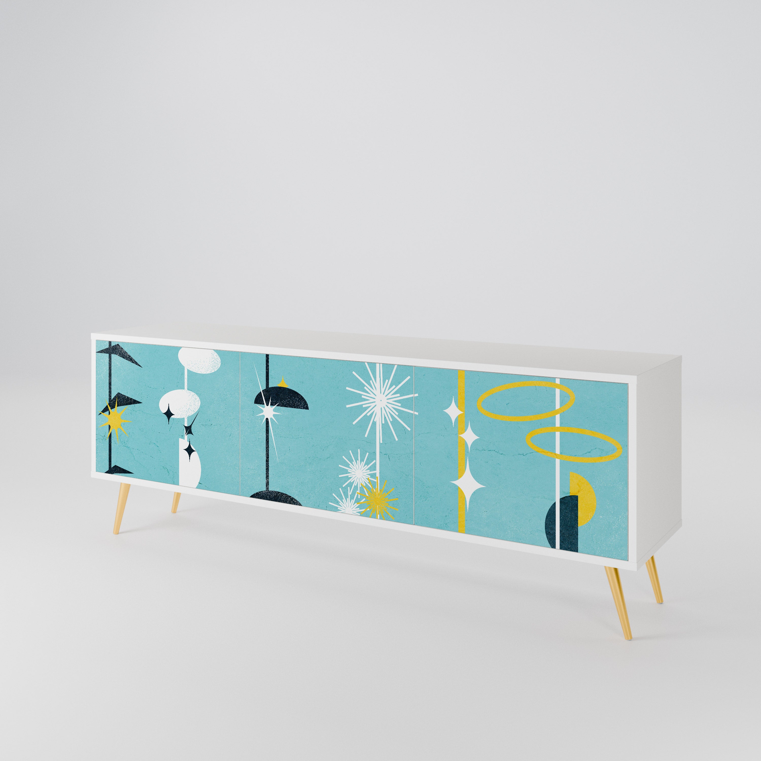 PATHS TO HAPPINESS 3-Door TV Cabinet
