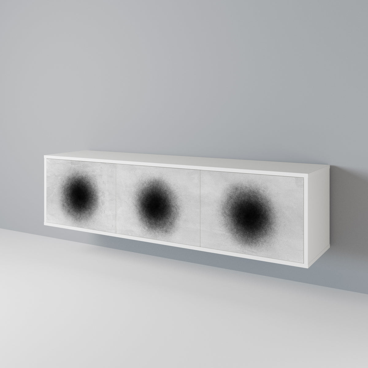 BLACK HOLE 3-Door TV Cabinet