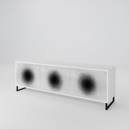 BLACK HOLE TV-bänk med 3 dörrar