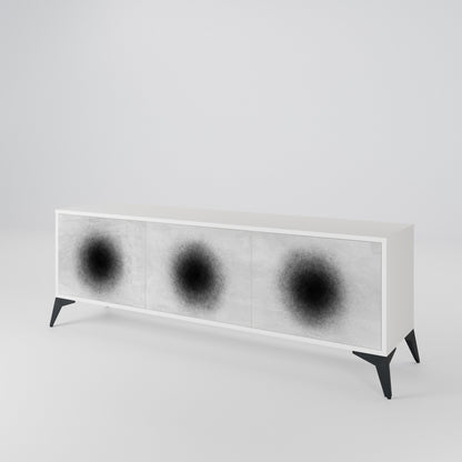 BLACK HOLE TV-bänk med 3 dörrar