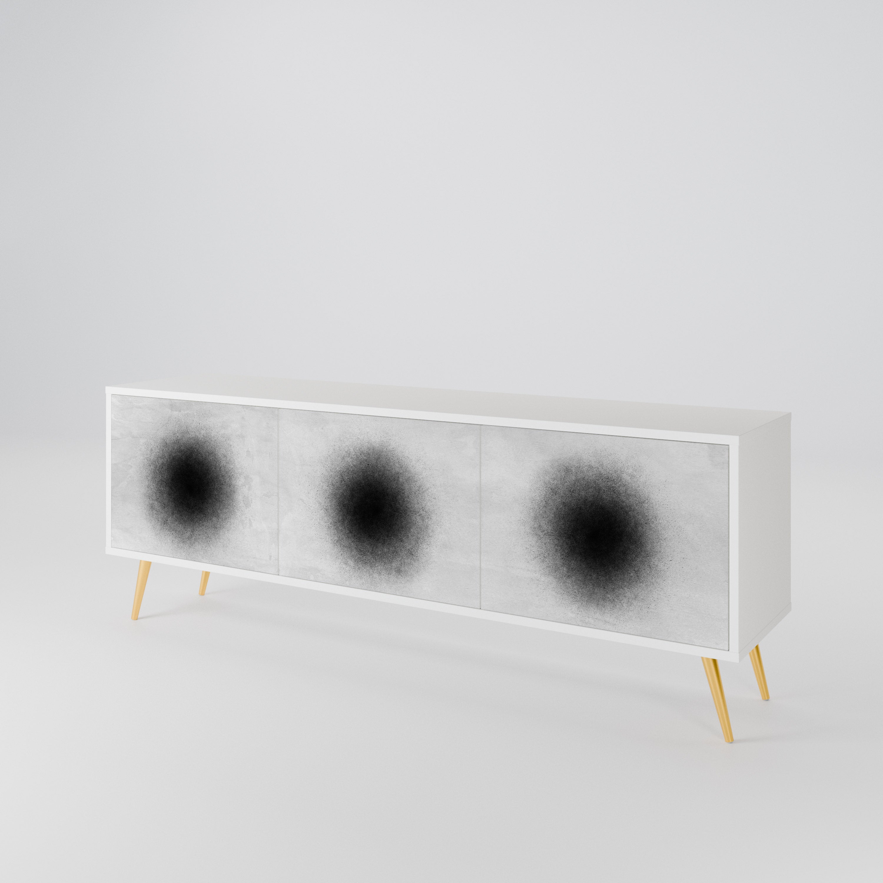 BLACK HOLE 3-Door TV Cabinet