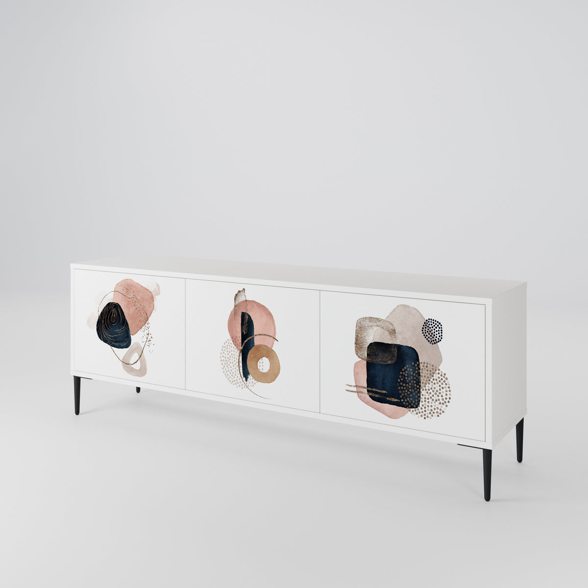COLORFUL SHAPES TV-bänk med 3 dörrar