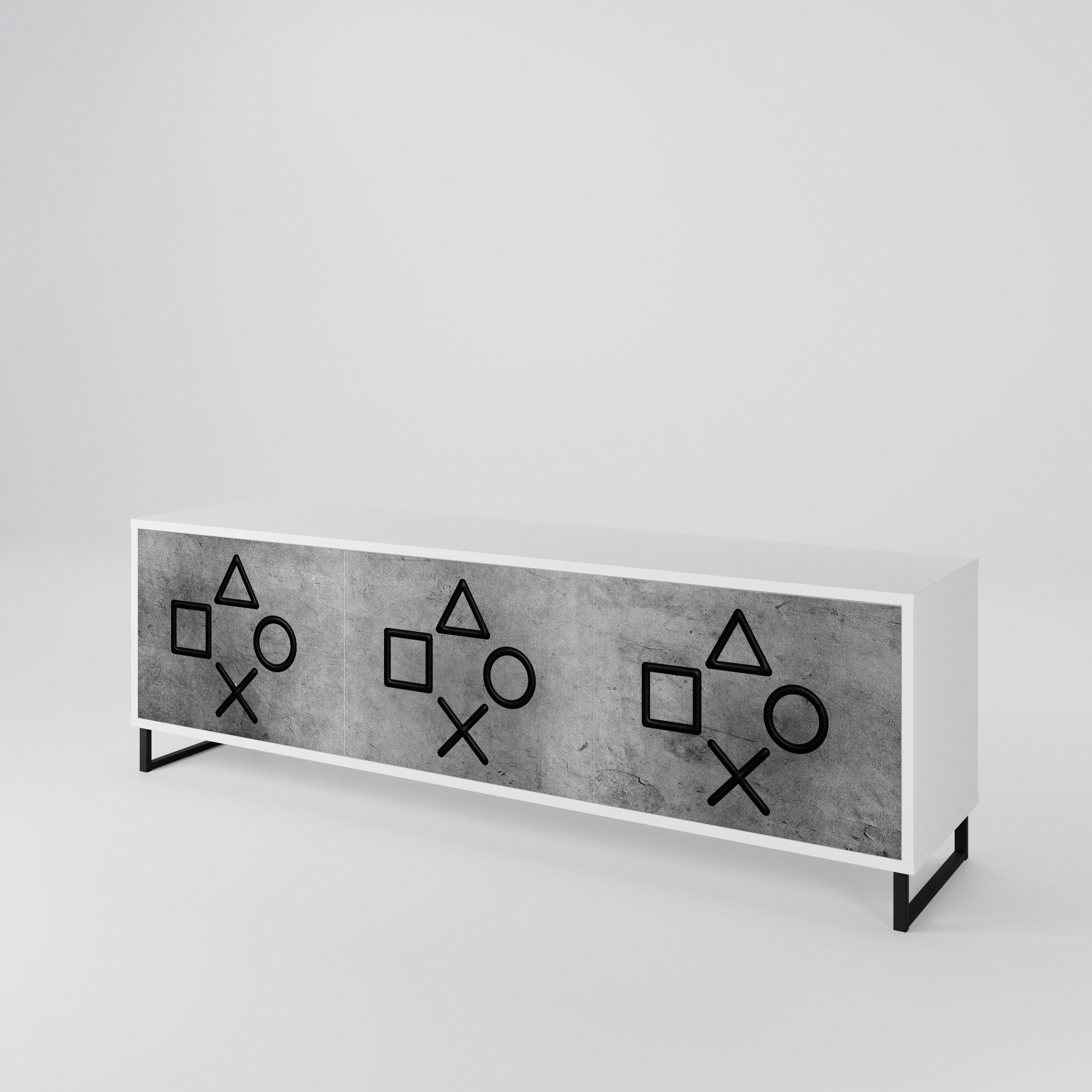 GAMER CHOICE 3-Door TV Cabinet