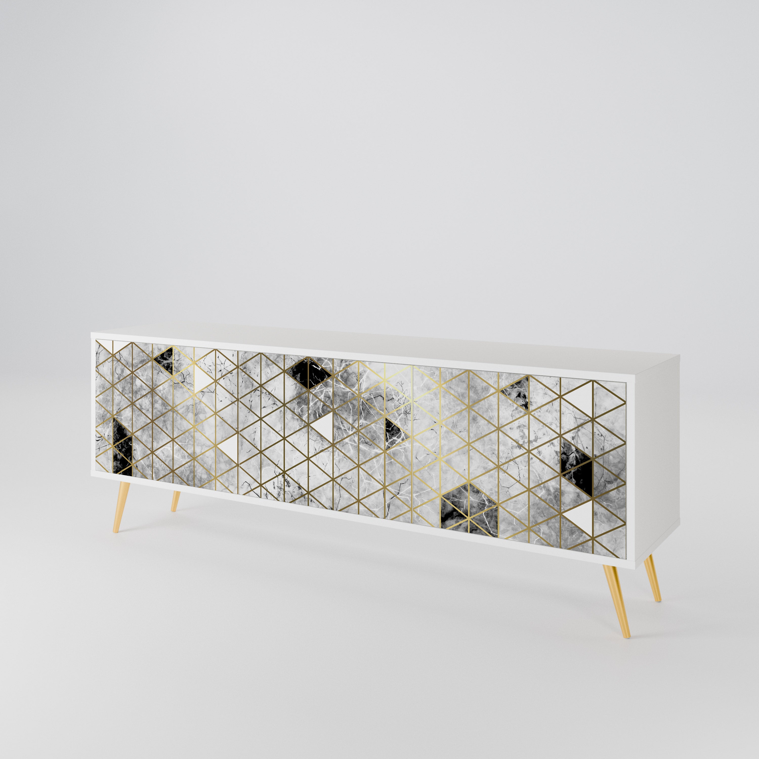 ASHEN ARIA 3-Door TV Cabinet