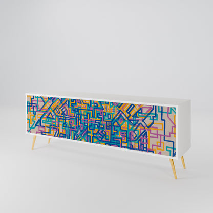 MEMORIES MAP TV-bänk med 3 dörrar