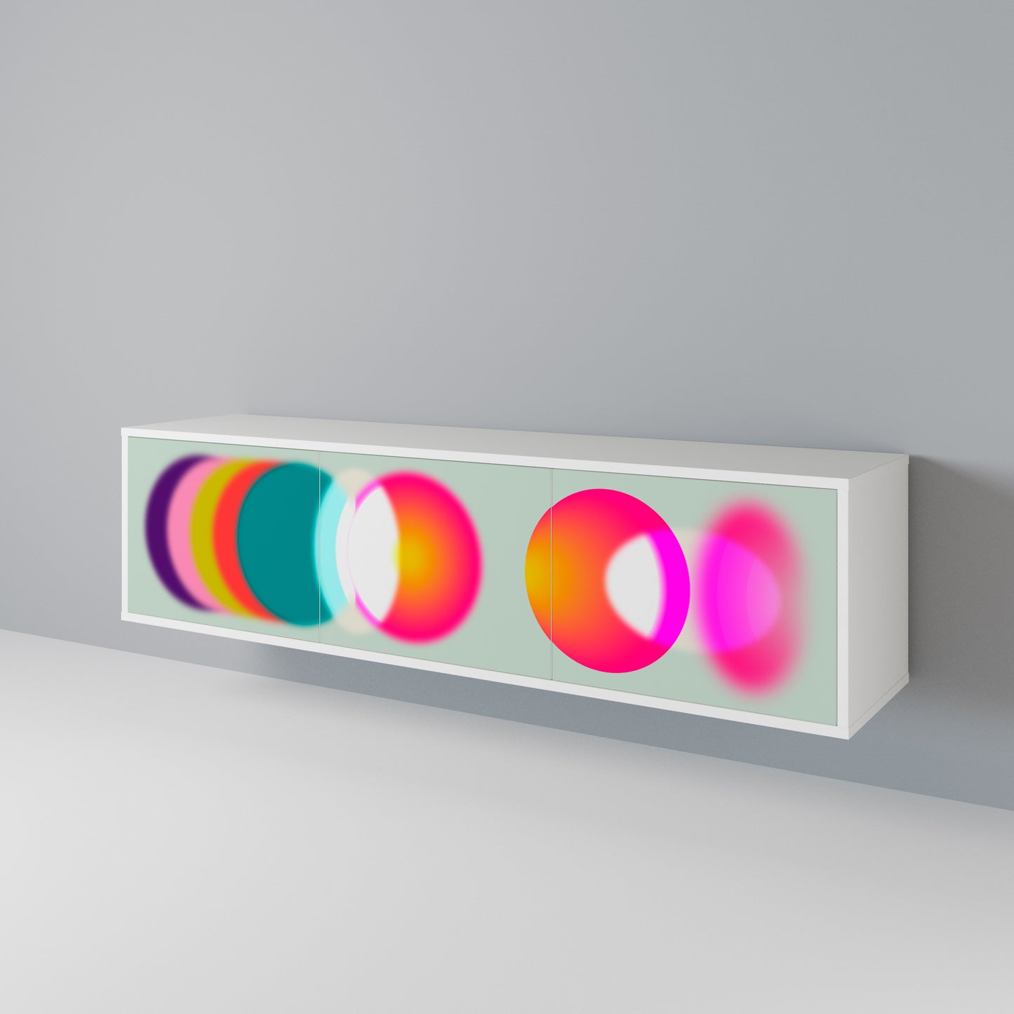SYMPHONY OF COLORS TV-bänk med 3 dörrar