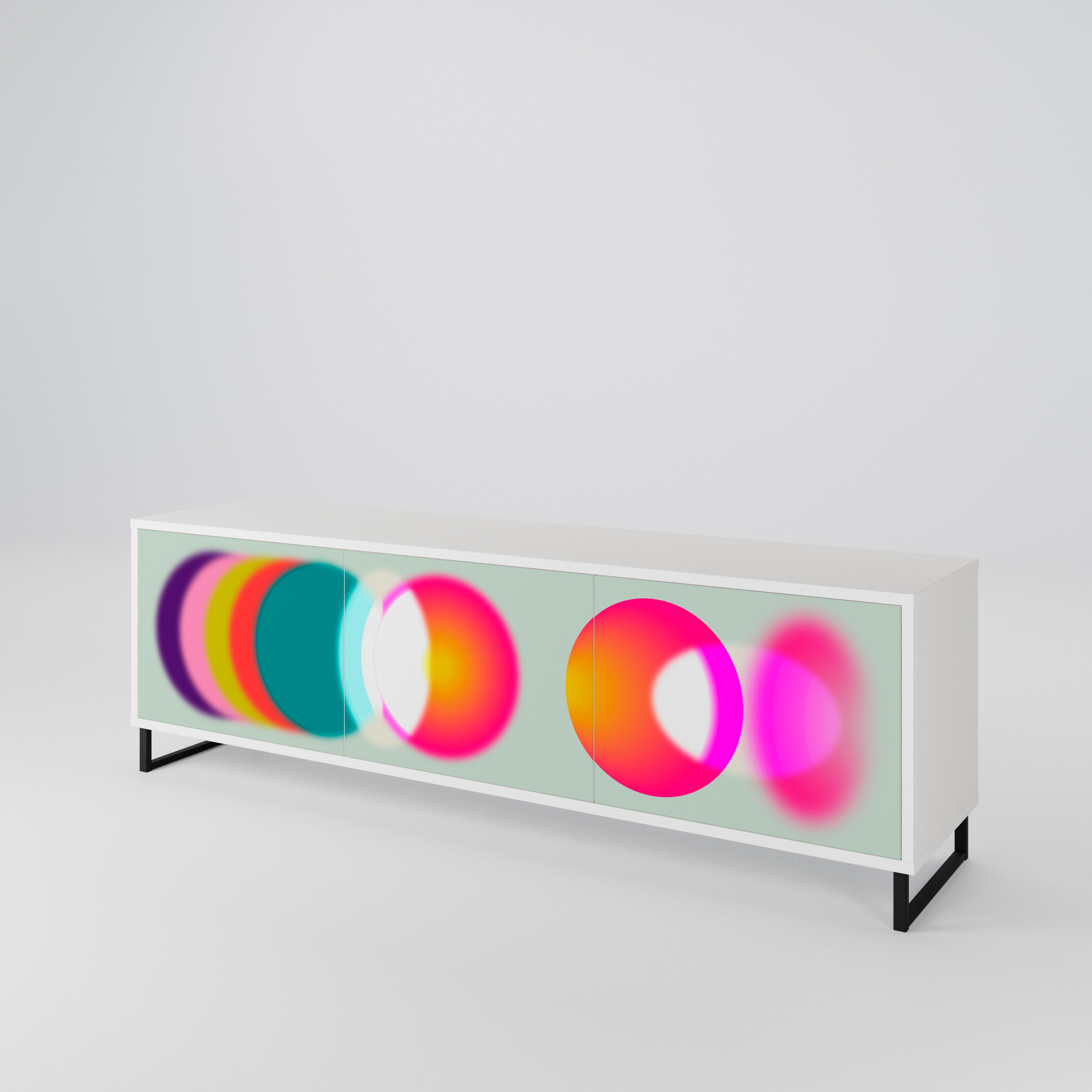 SYMPHONY OF COLORS 3-Door TV Cabinet