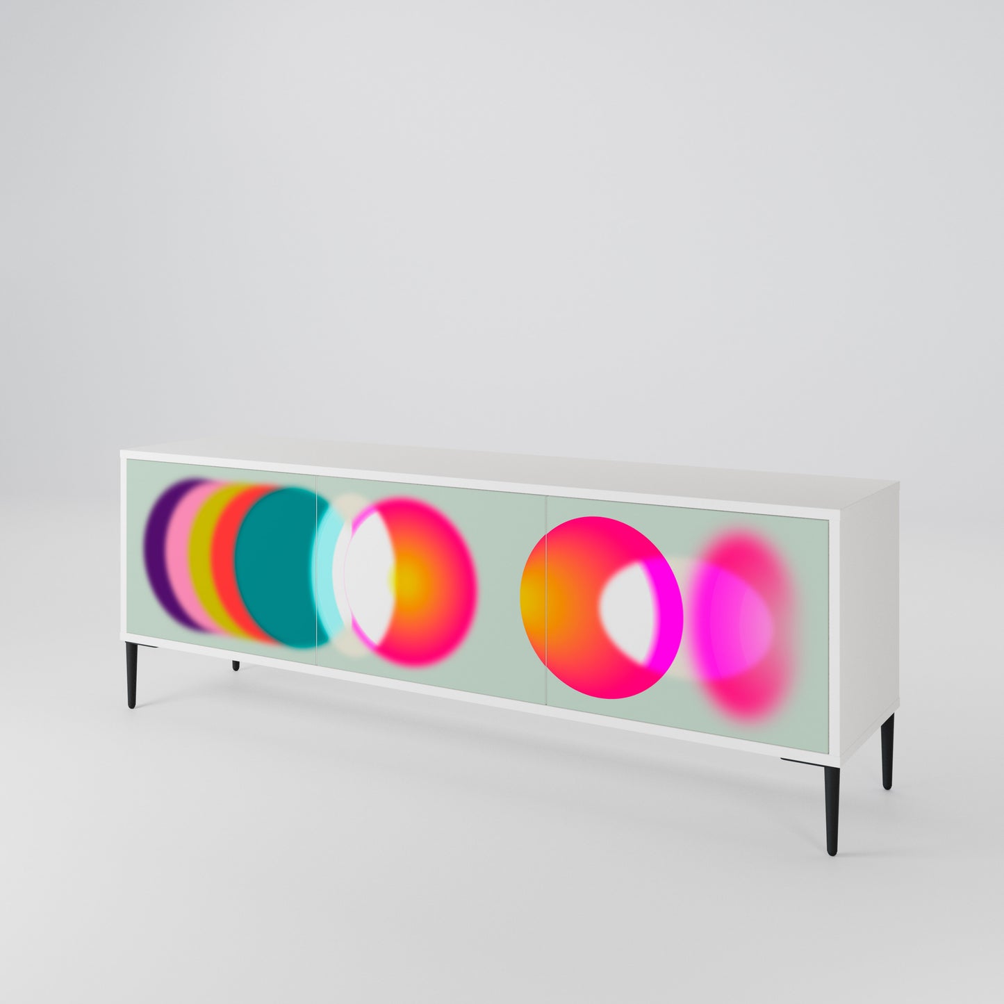 SYMPHONY OF COLORS TV-bänk med 3 dörrar