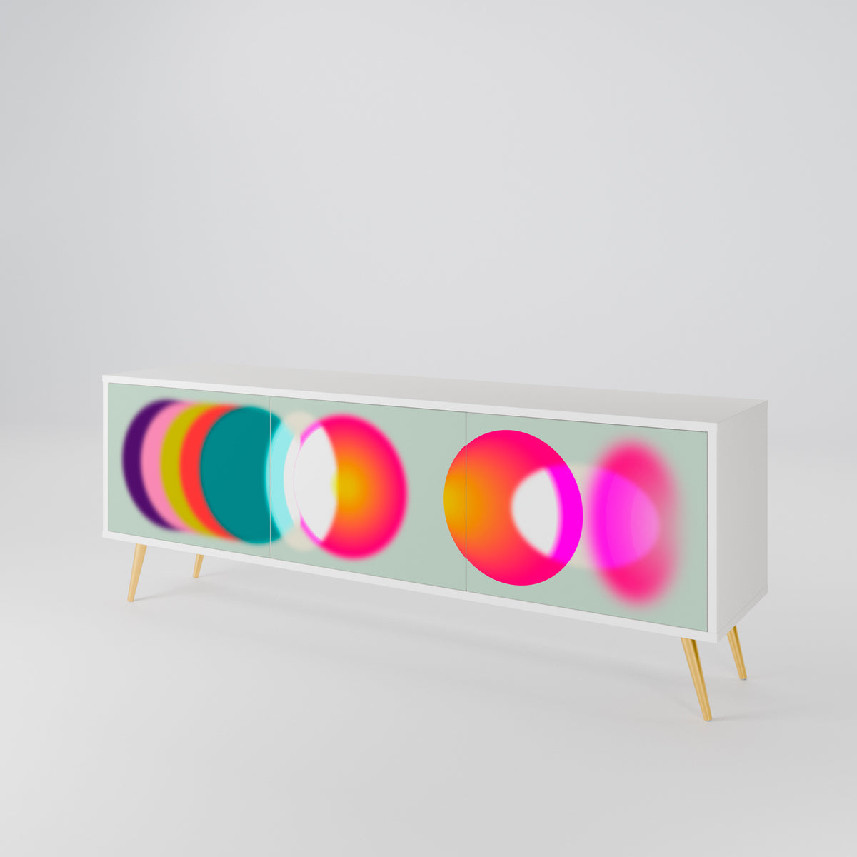 SYMPHONY OF COLORS TV-bänk med 3 dörrar