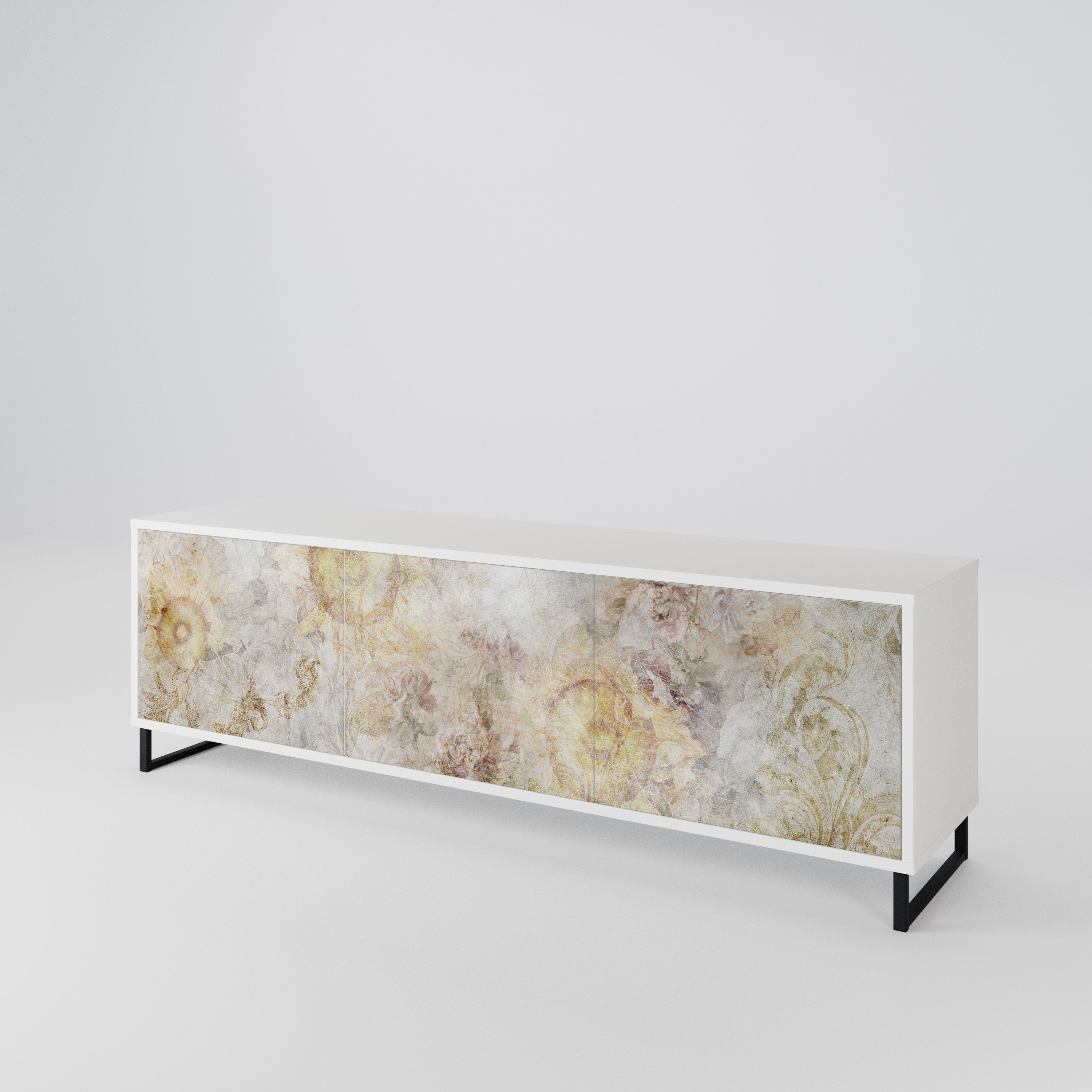 SUNFLOWER BLUR 3-Door TV Cabinet
