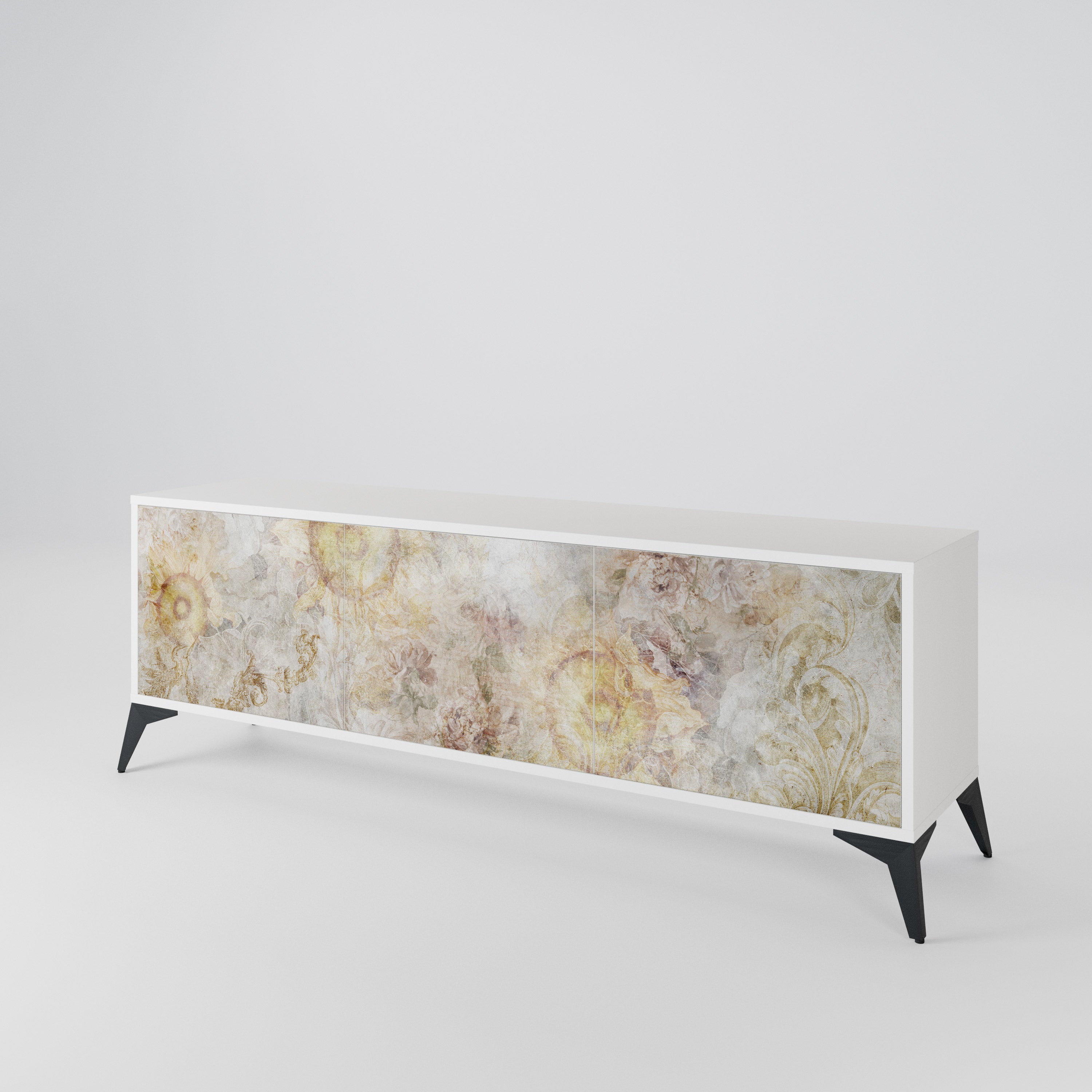 SUNFLOWER BLUR 3-Door TV Cabinet