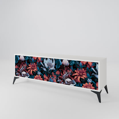 ETHEREAL BLOSSOMS 3-Door TV Cabinet