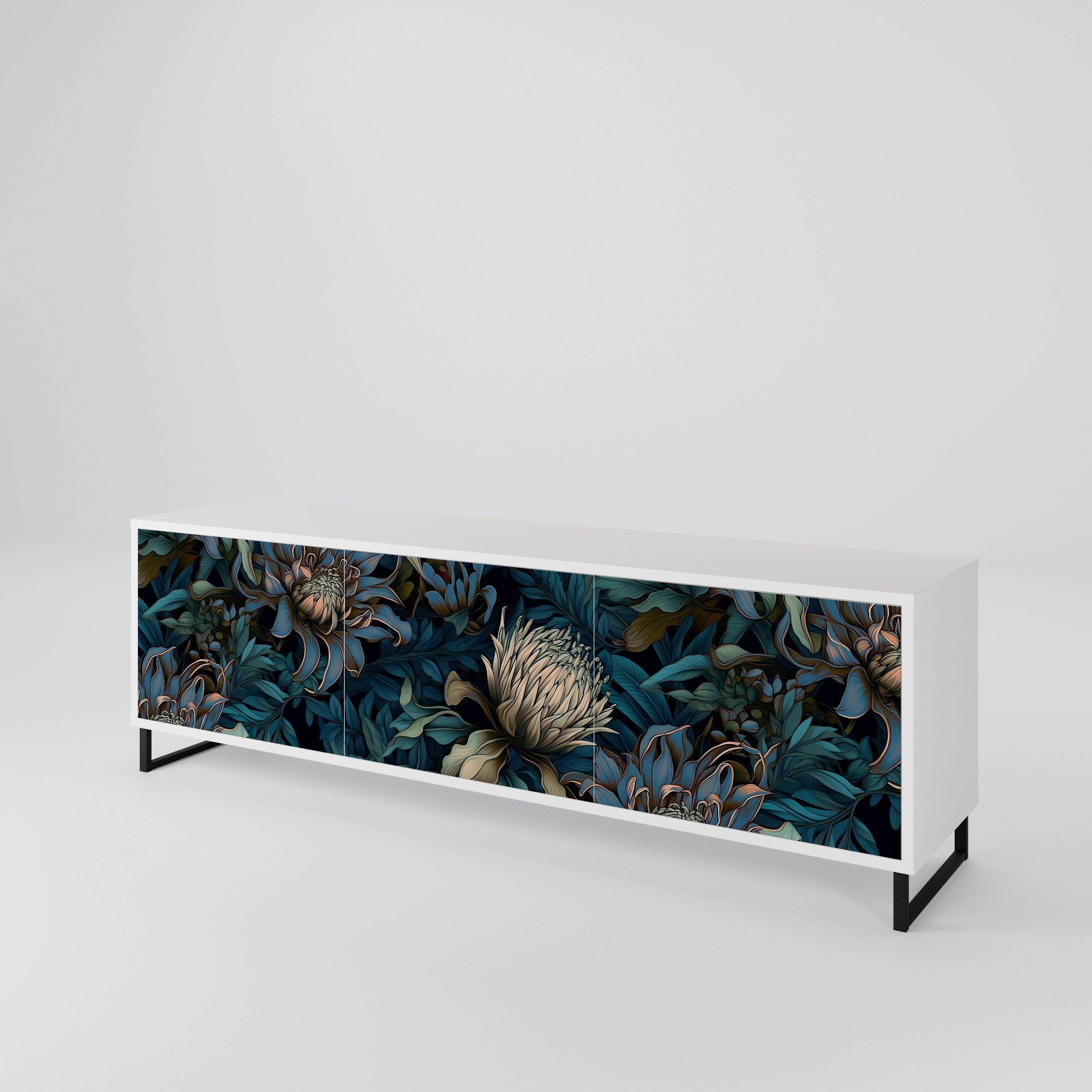 TWILIGHT BLOOM 3-Door TV Cabinet