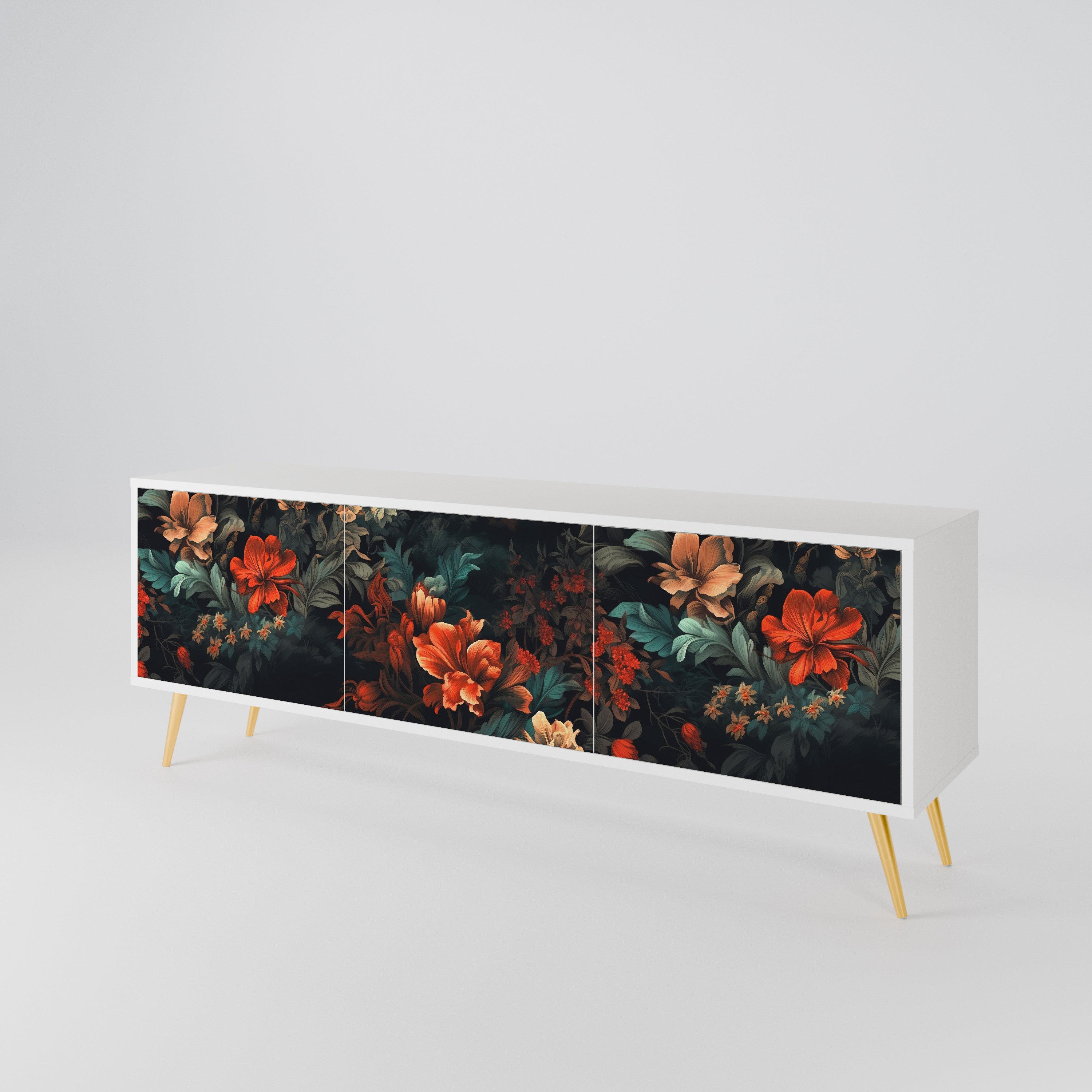 IMAGINARY BLOSSOM 3-Door TV Cabinet