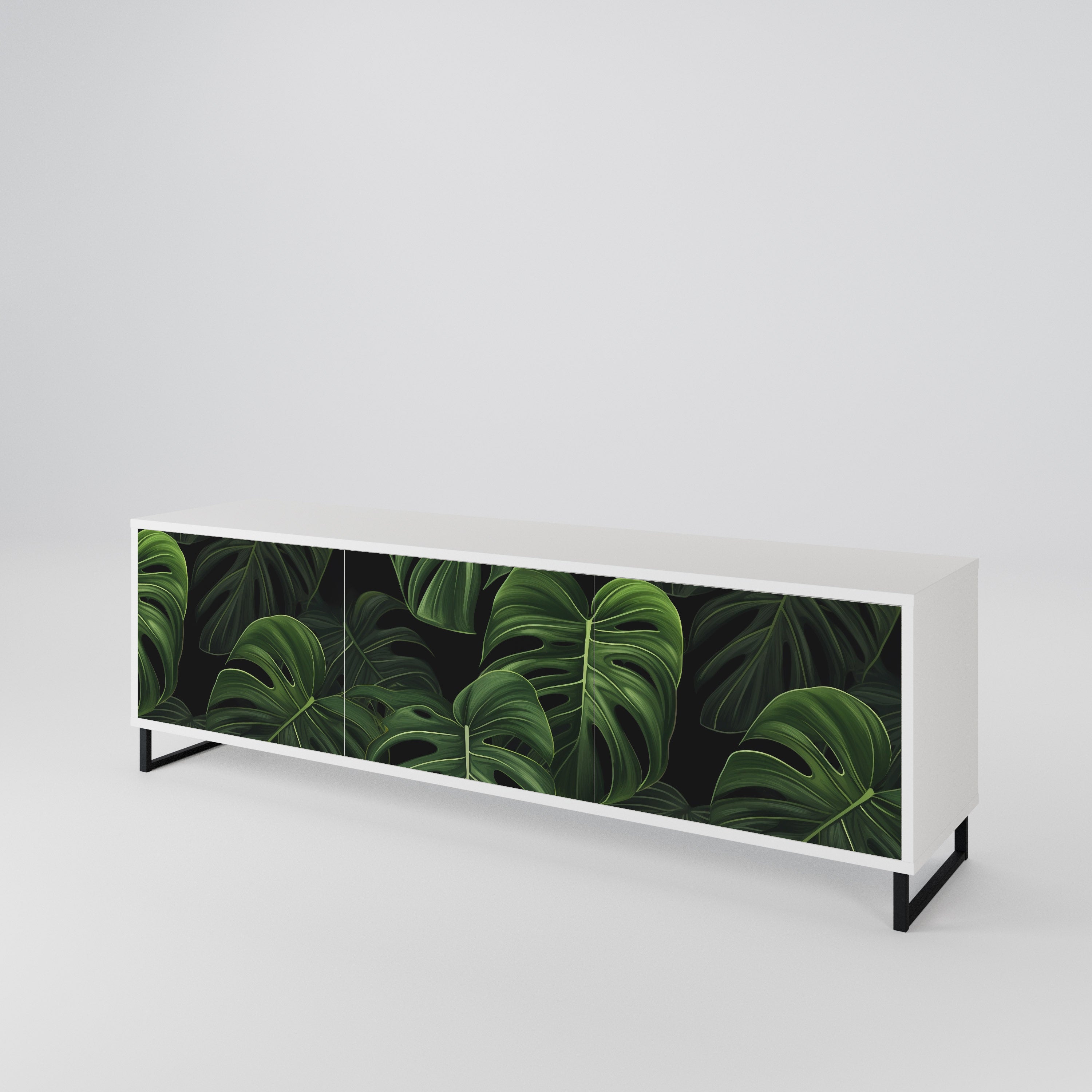 INFINITE MONSTERA TV-bänk med 3 dörrar