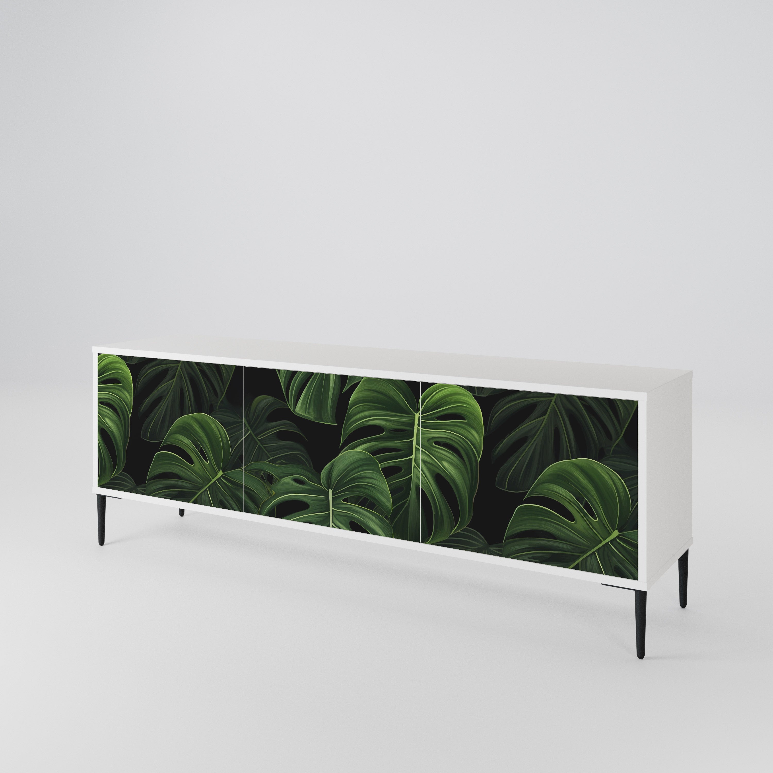 INFINITE MONSTERA TV-bänk med 3 dörrar