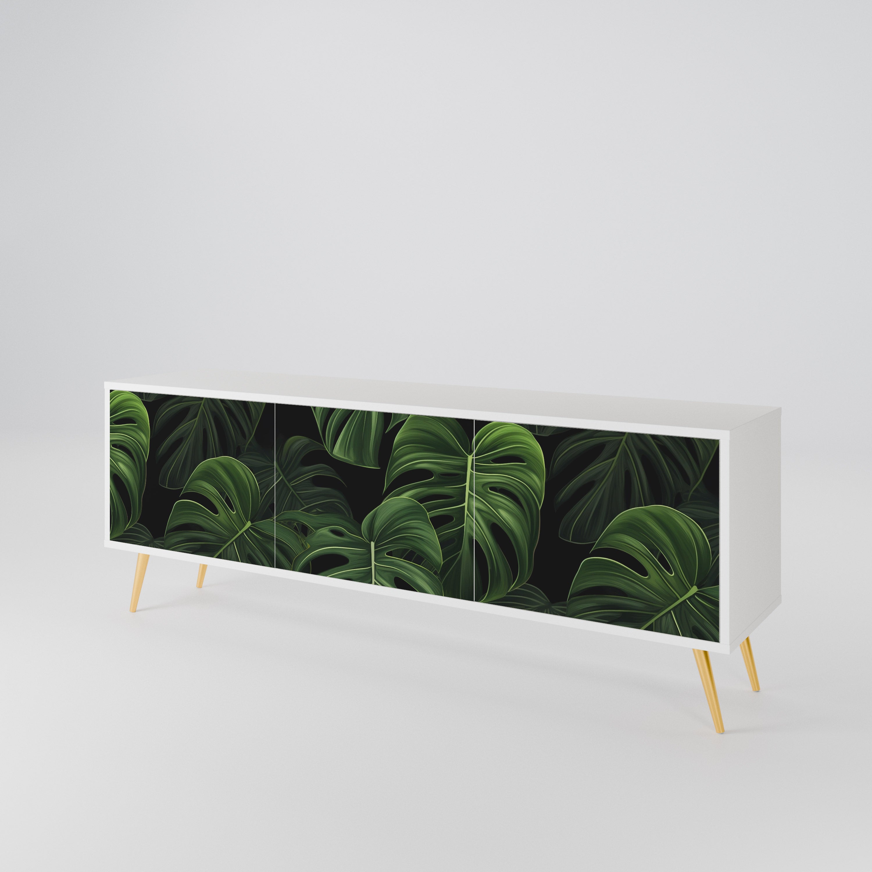 INFINITE MONSTERA TV-bänk med 3 dörrar