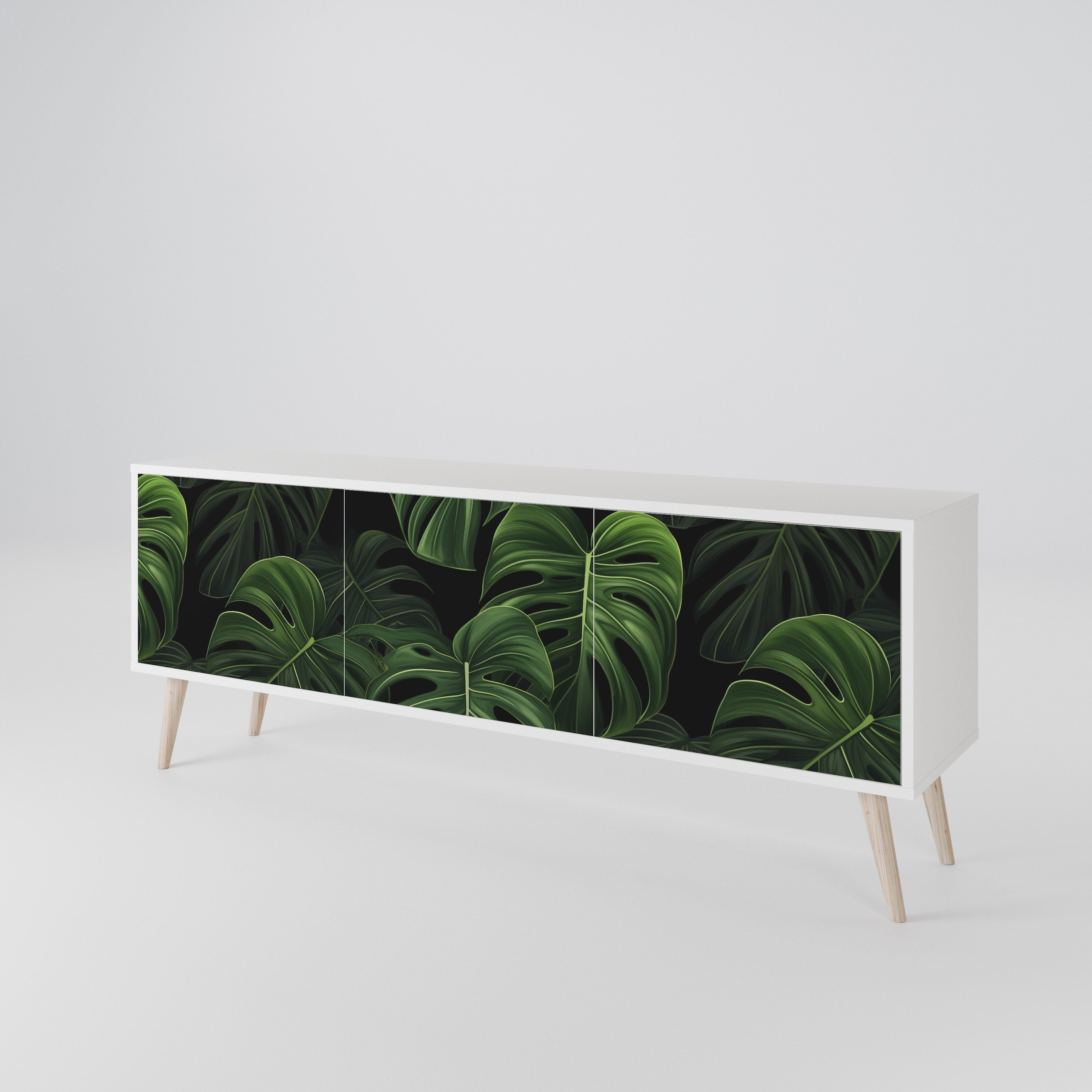 INFINITE MONSTERA TV-bänk med 3 dörrar