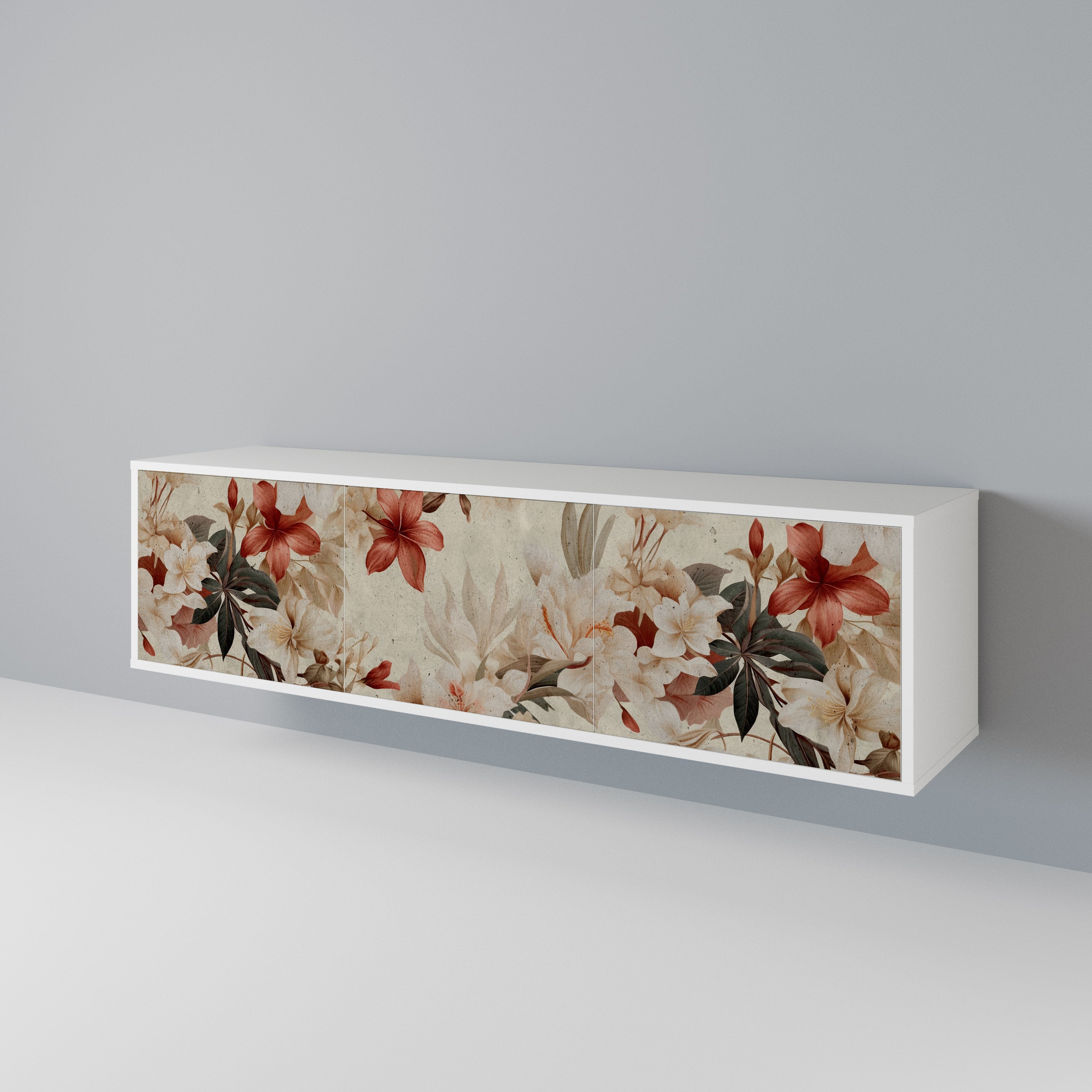PETAL HARMONY TV-bänk med 3 dörrar