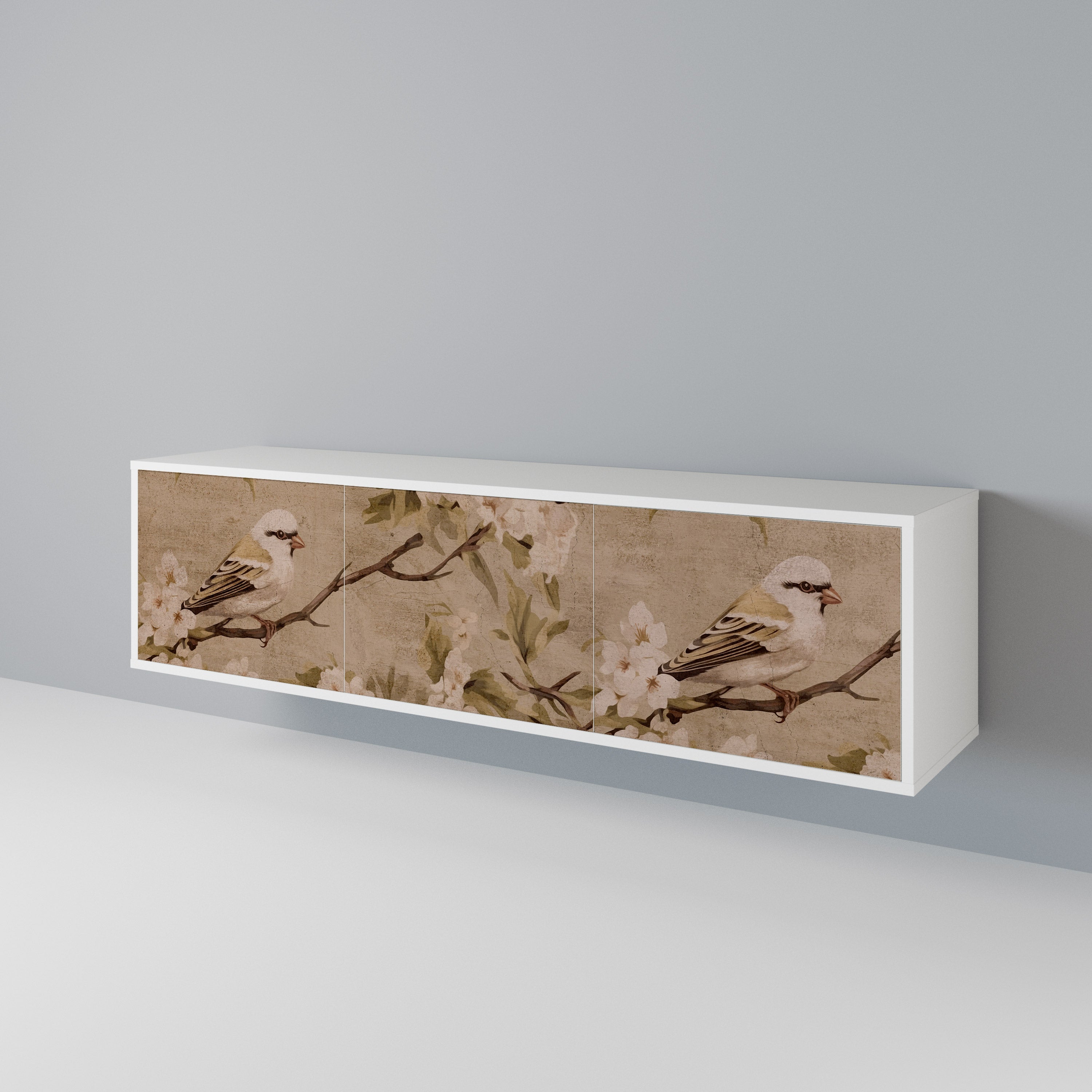 PETAL DISTINGUISH TV-bänk med 3 dörrar