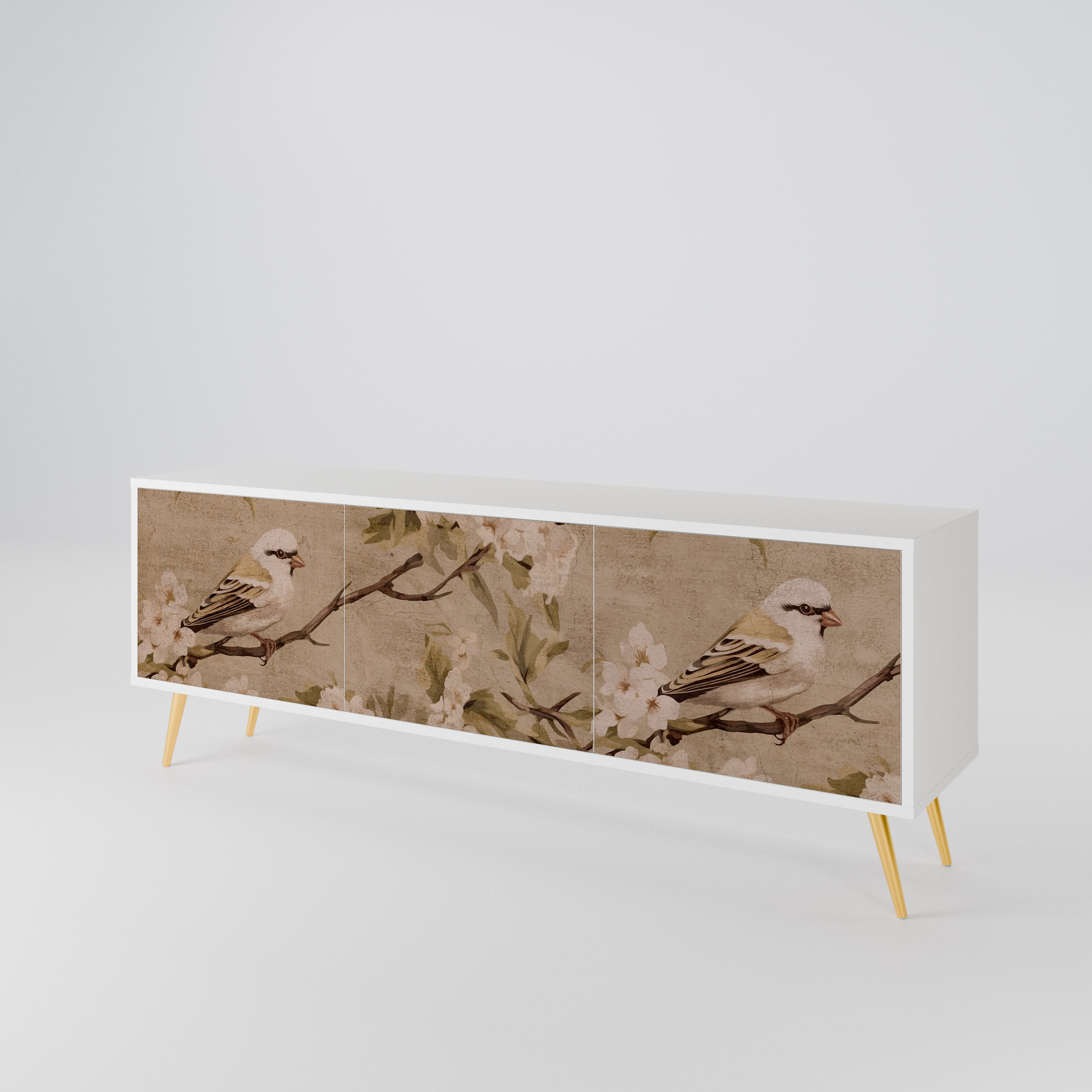 PETAL DISTINGUISH TV-bänk med 3 dörrar